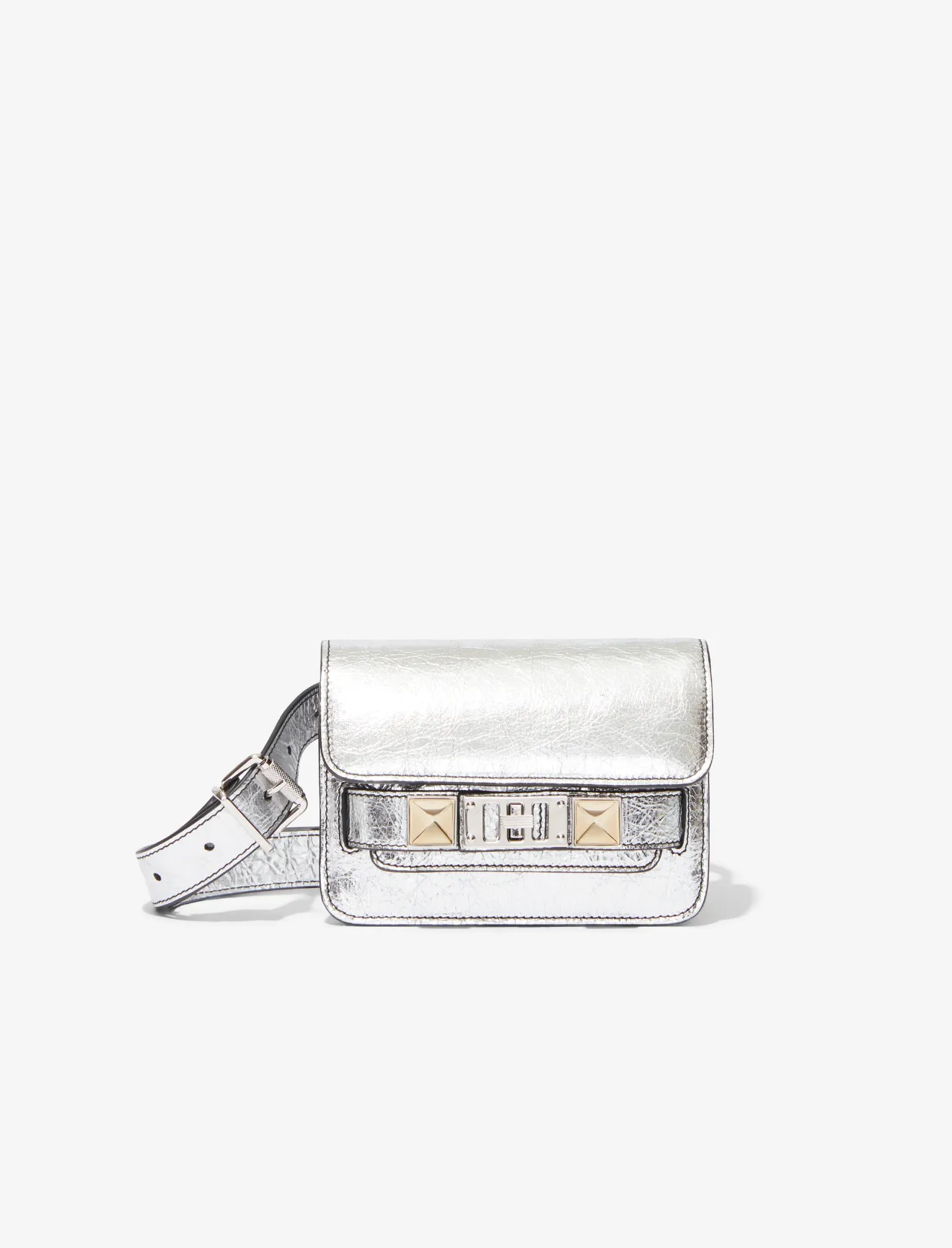silver belt bag