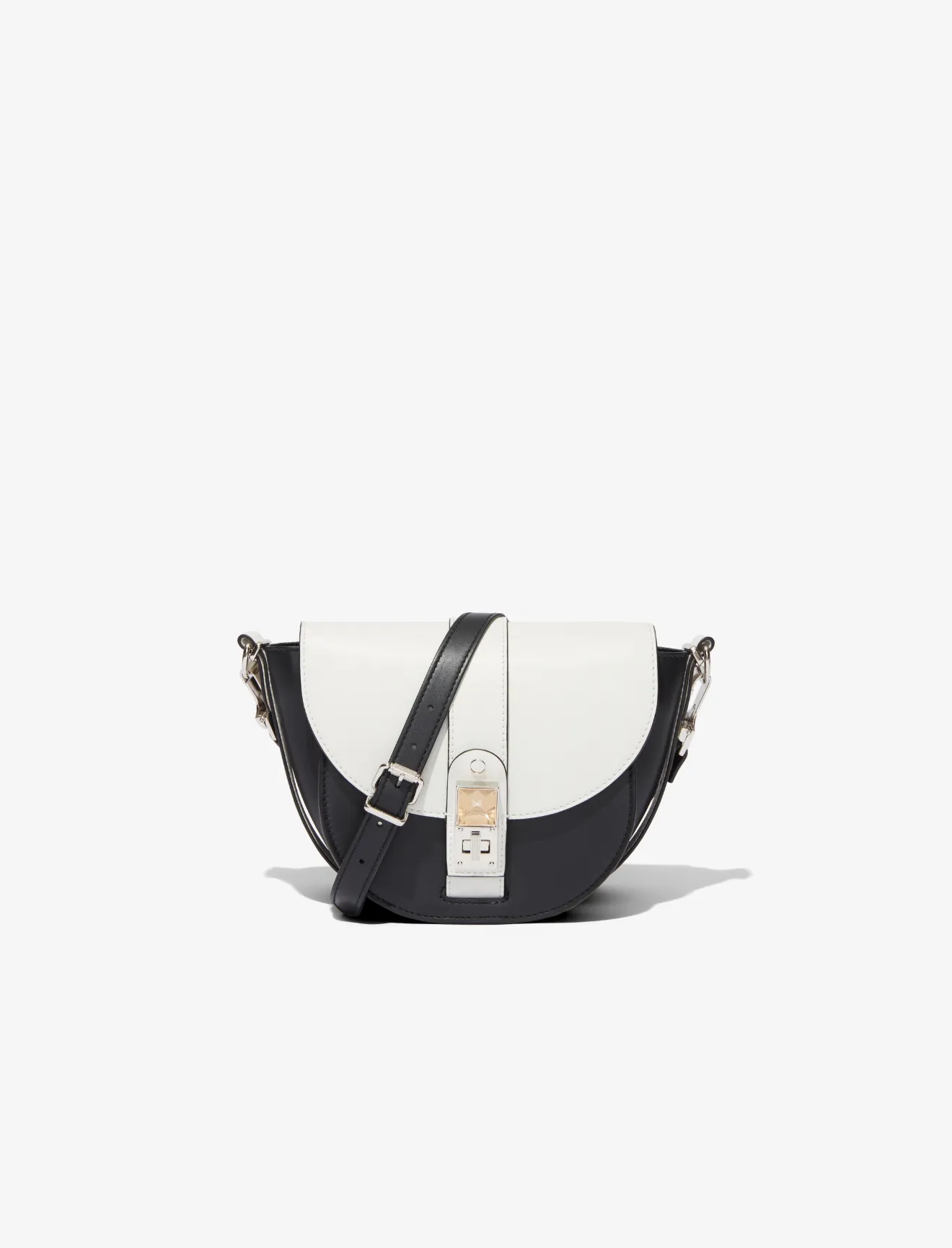 small black saddle bag