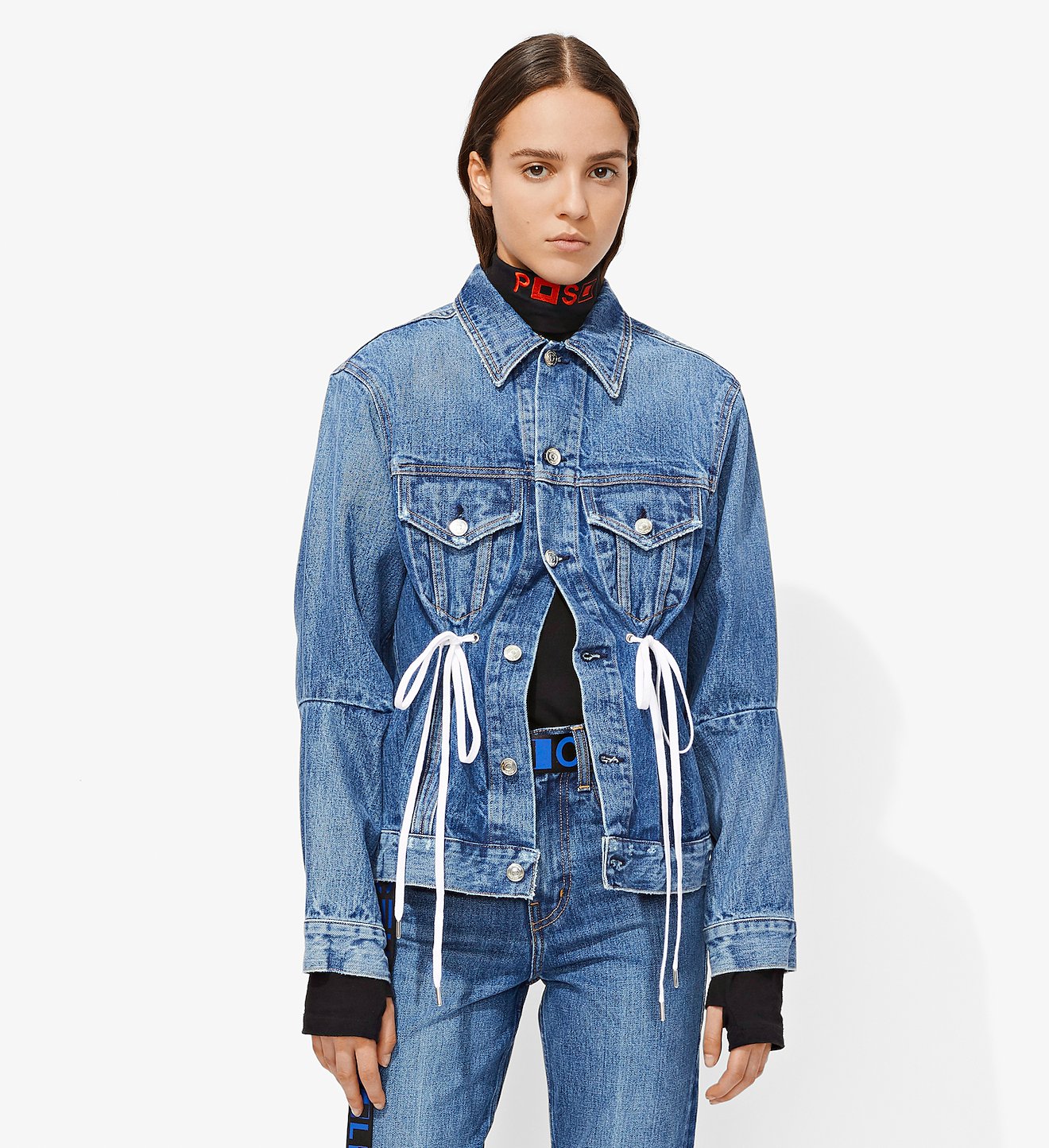 PSWL Denim Drawstring Jacket