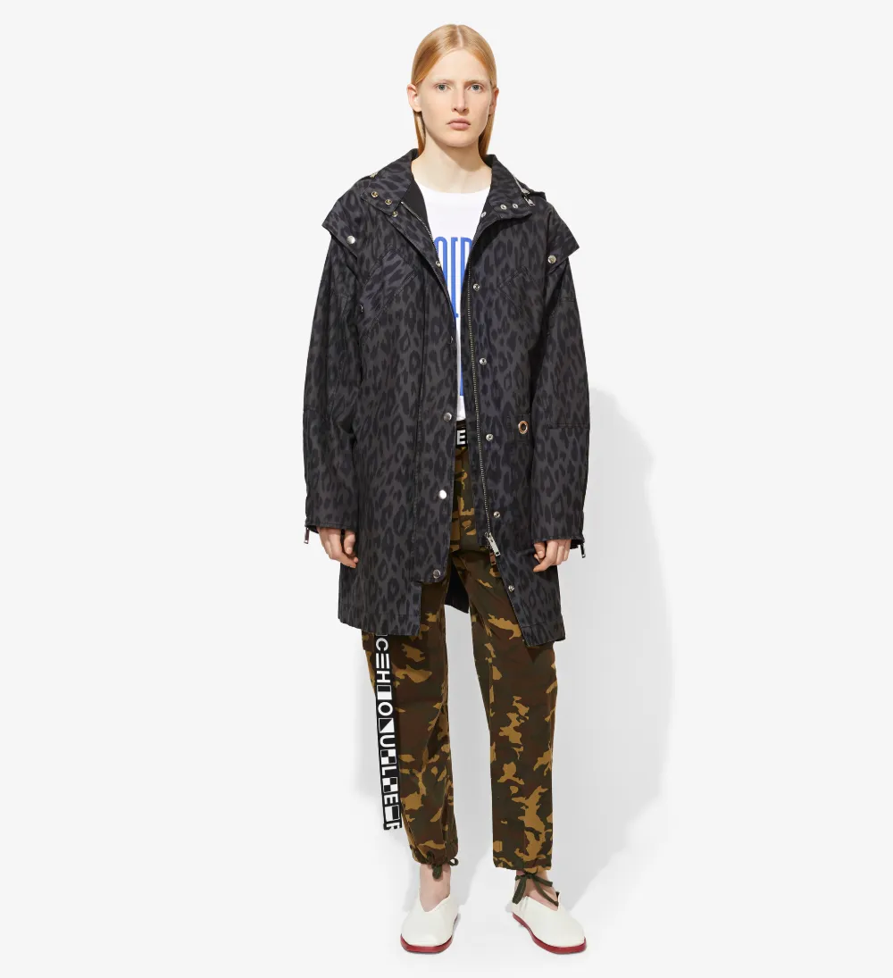 PSWL Leopard Anorak Coat