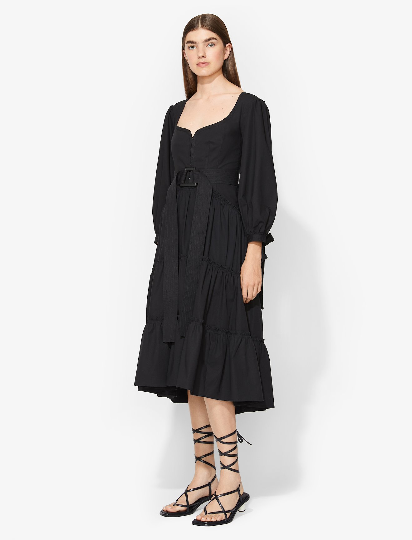 Puff Sleeve Tiered Dress #1