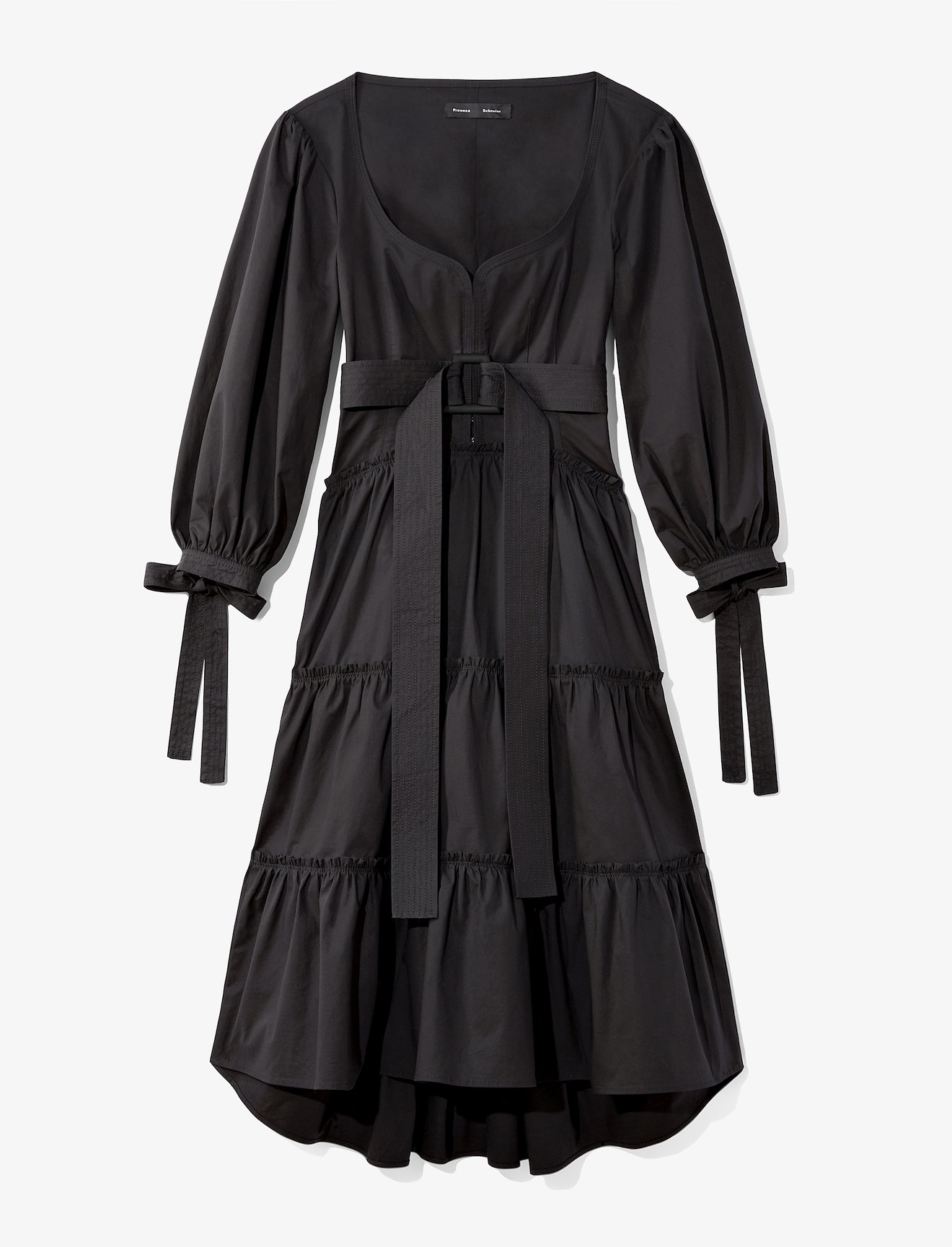 Puff Sleeve Tiered Dress #4