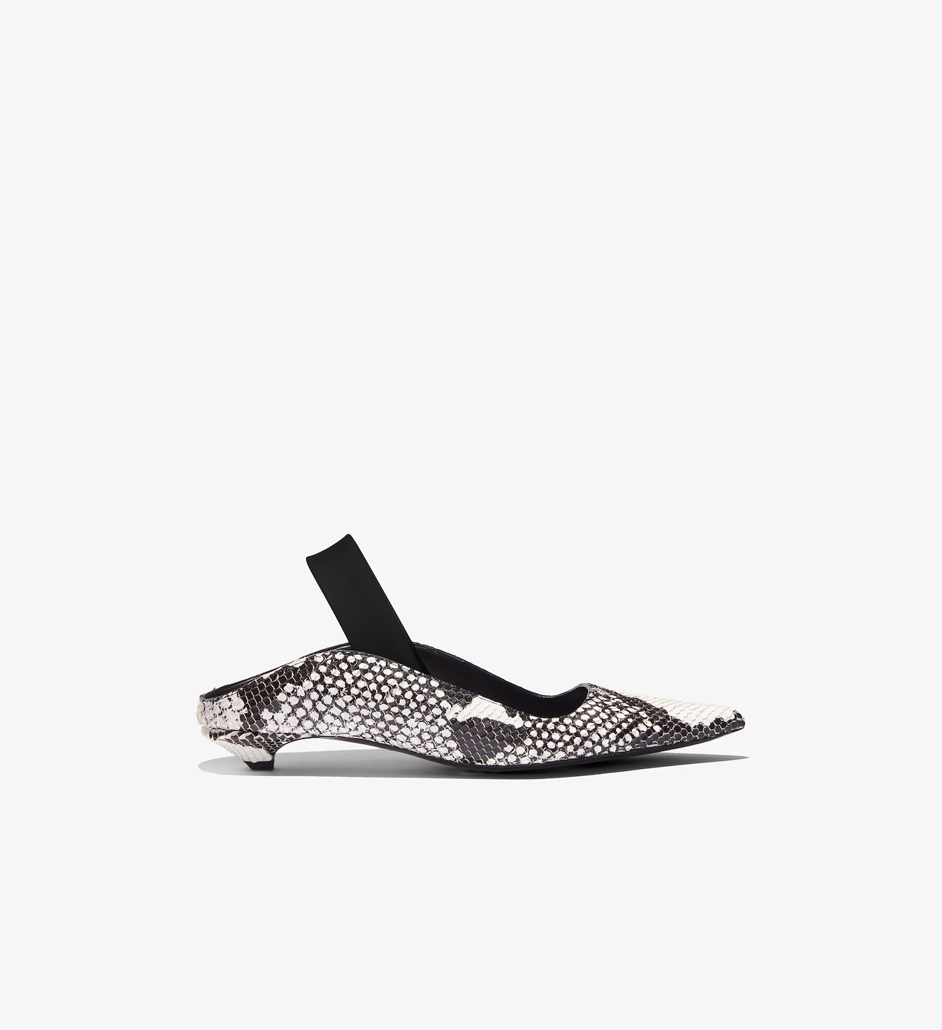Python Embossed Slingback Pumps
