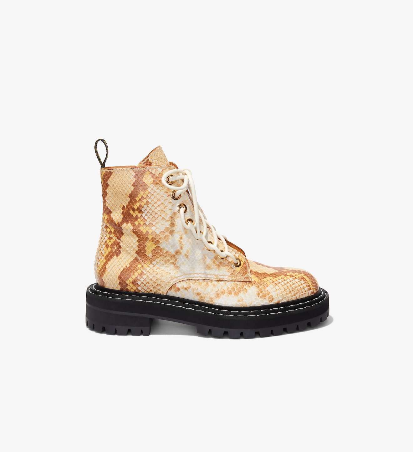 Python Lug Sole Combat Boots