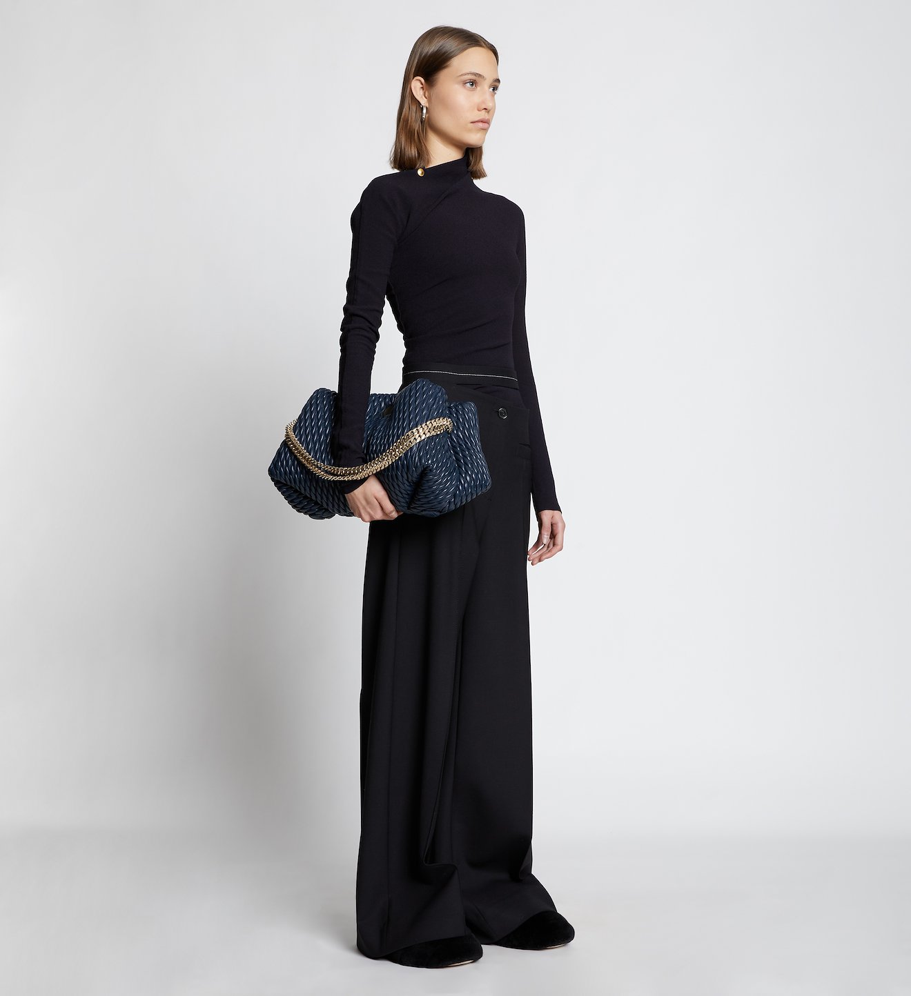 Quilted Chain Tobo Bag