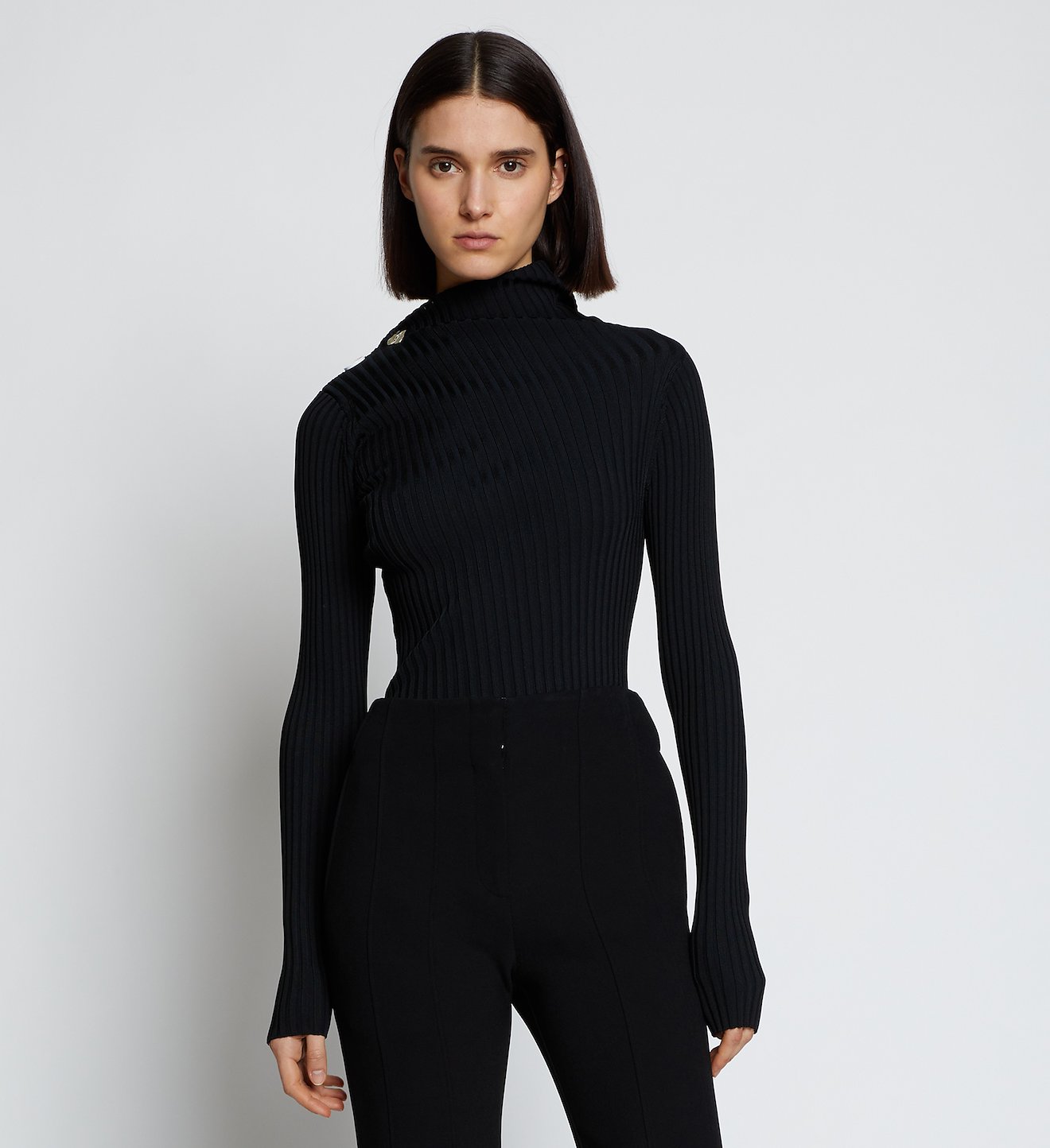 Rib Knit Twisted Top