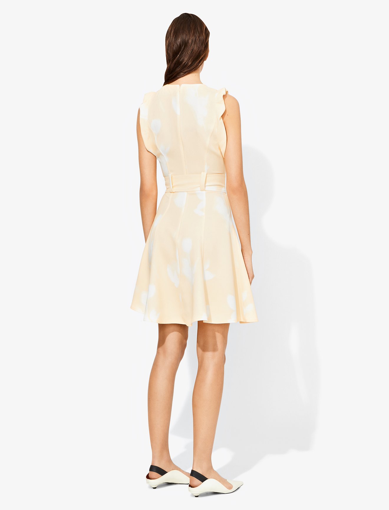 Rose Imprint Belted Dress #2