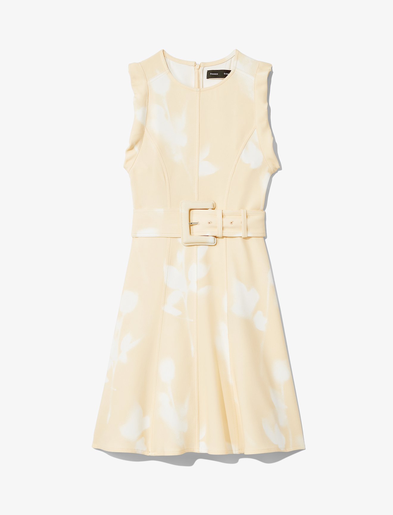 Rose Imprint Belted Dress #4