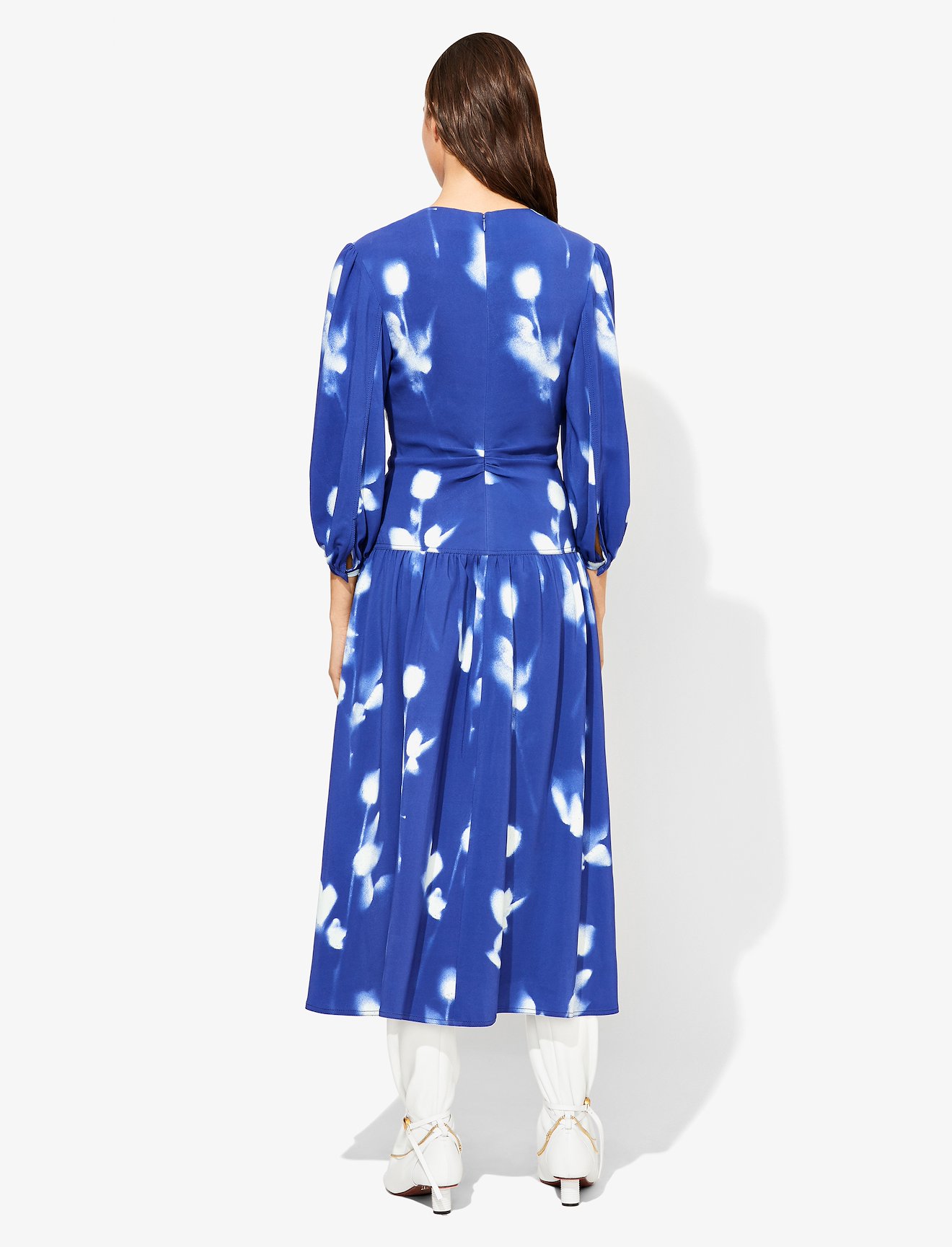 Rose Imprint Long Sleeve Dress #2