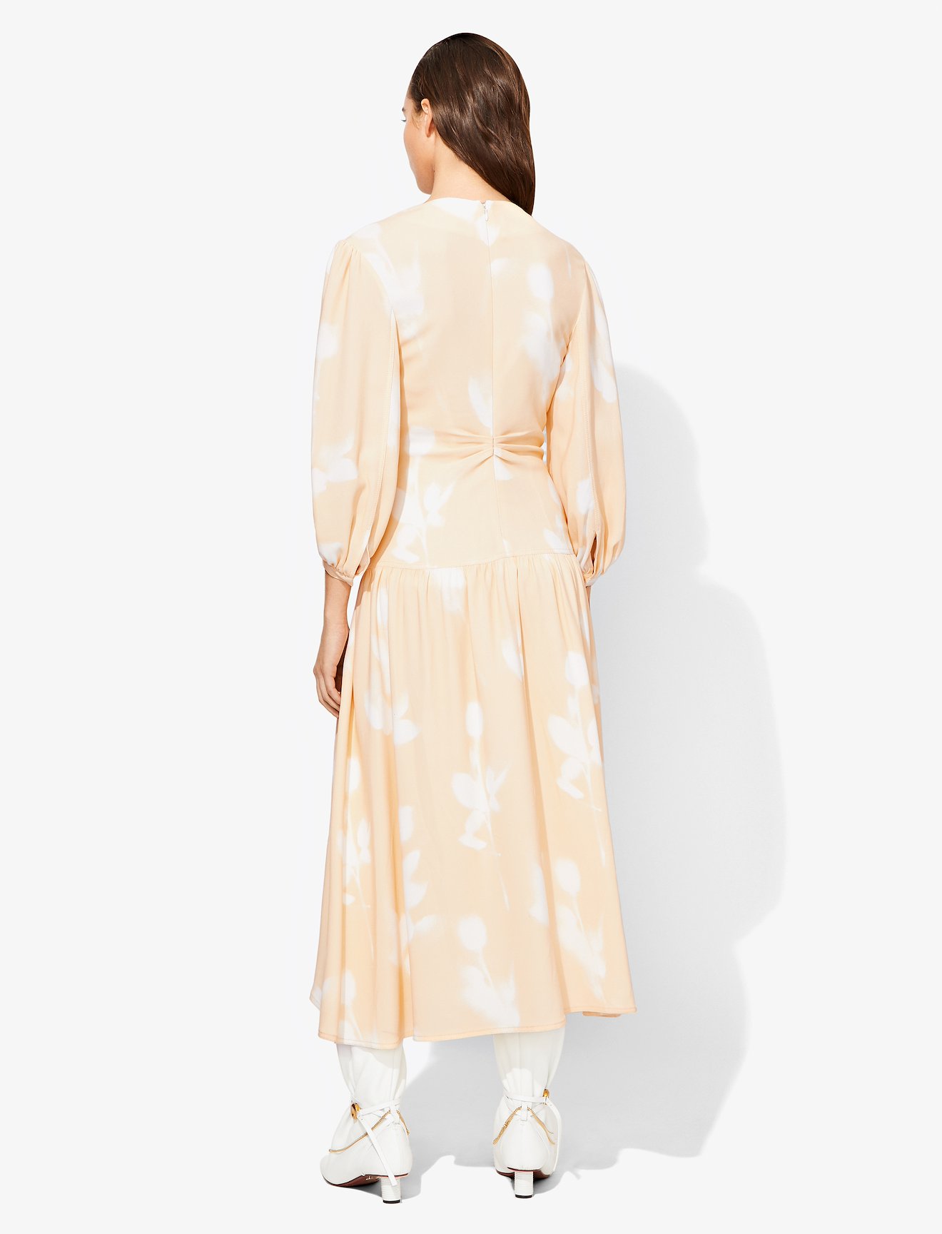 Rose Imprint Long Sleeve Dress #2