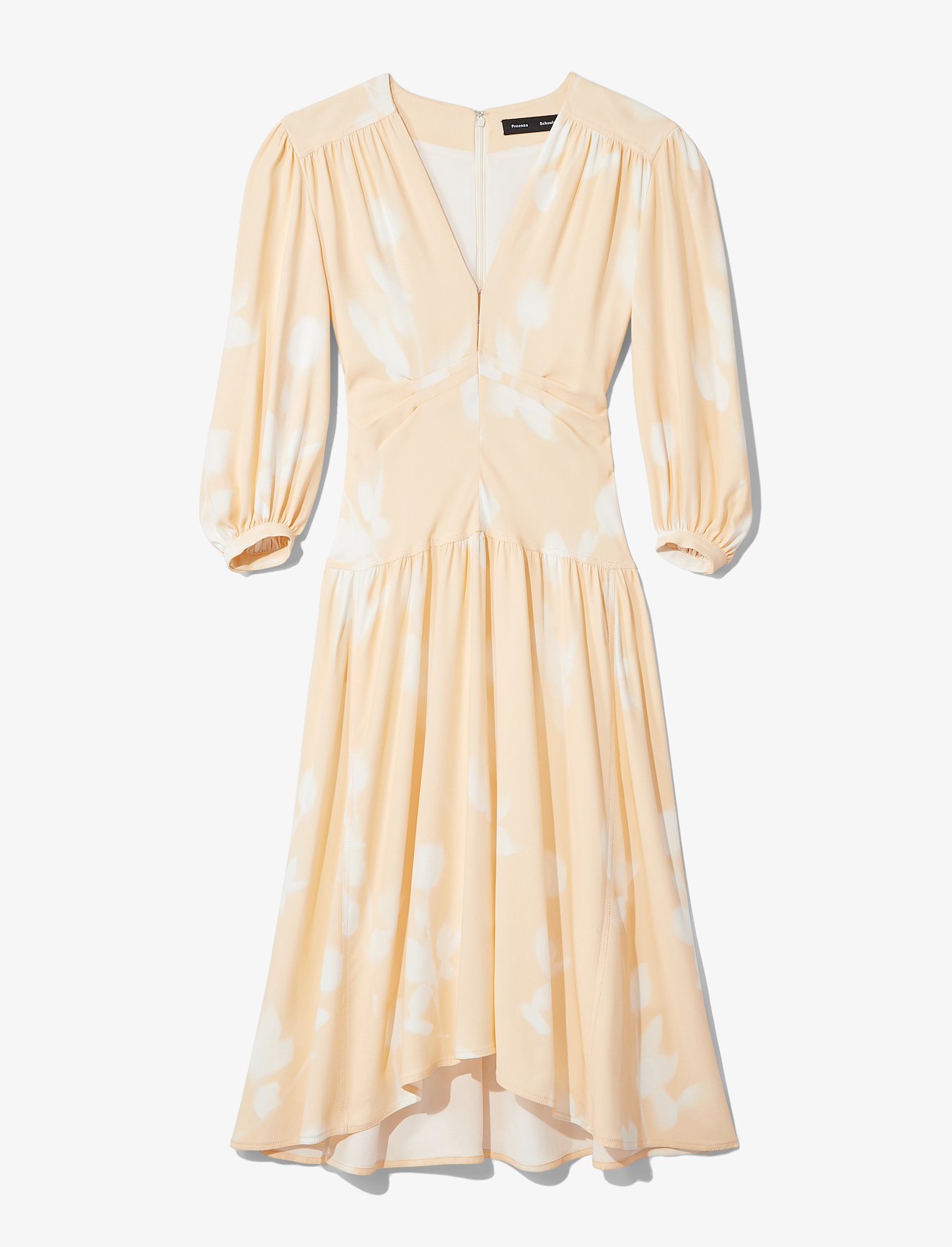 Rose Imprint Long Sleeve Dress #4