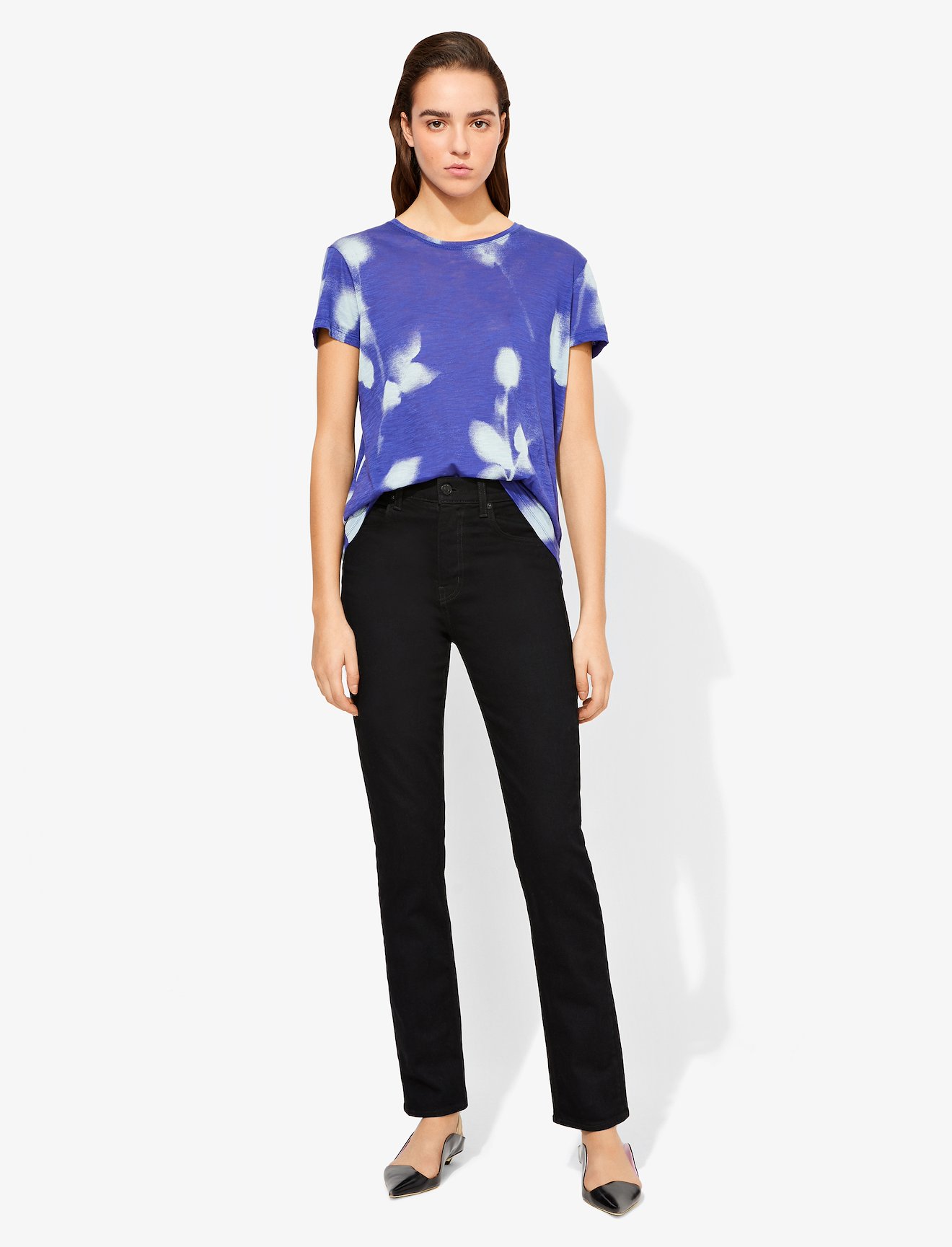 Rose Imprint Short Sleeve T-Shirt #1