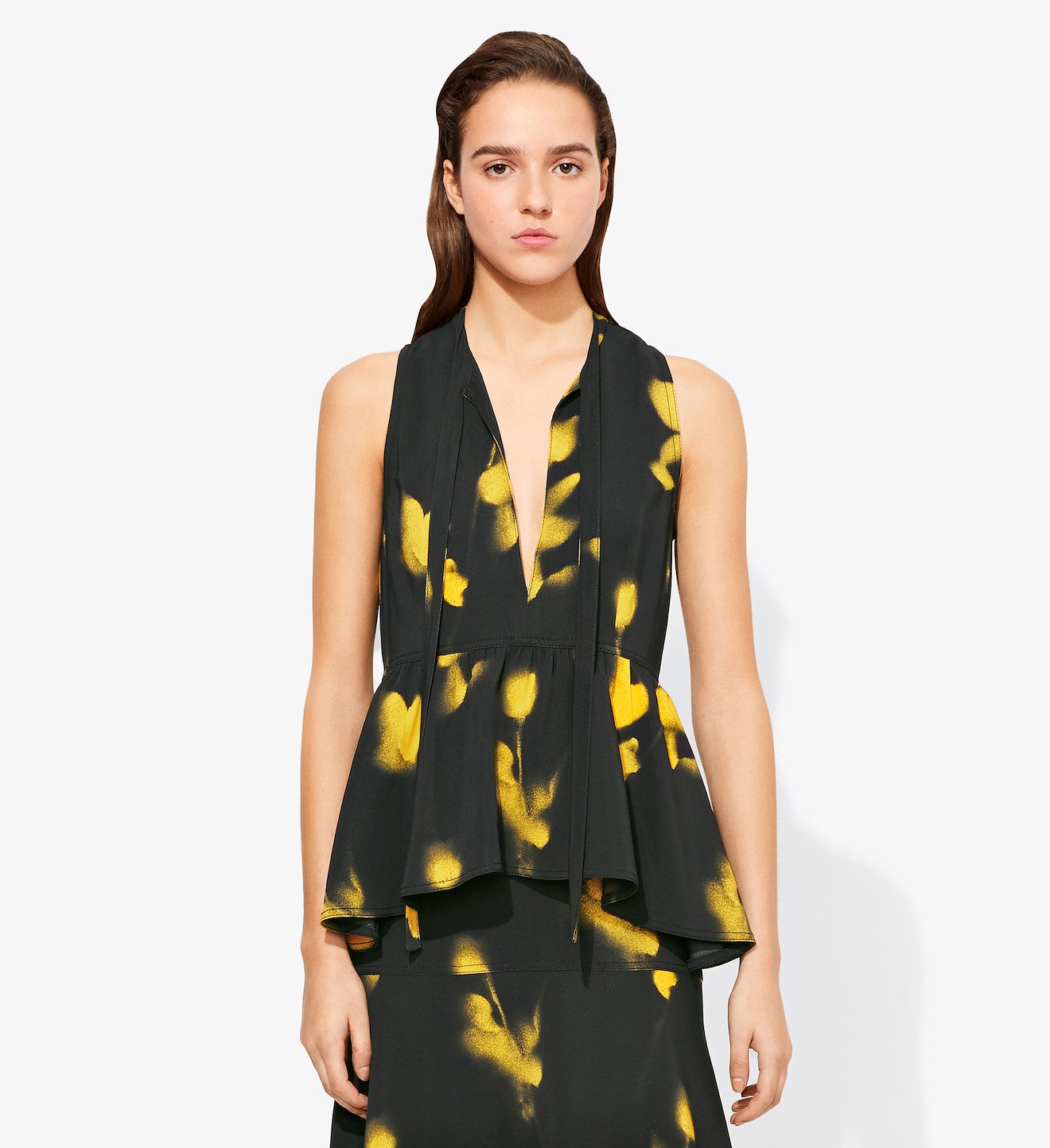 Rose Imprint Top