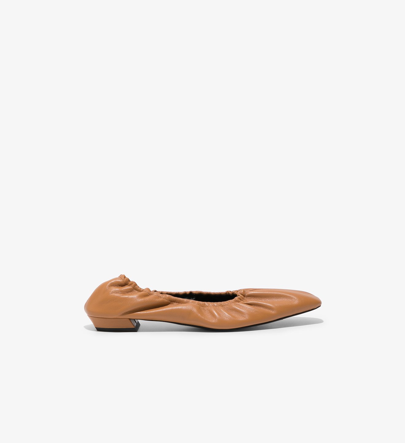 Ruched Ballet Flats