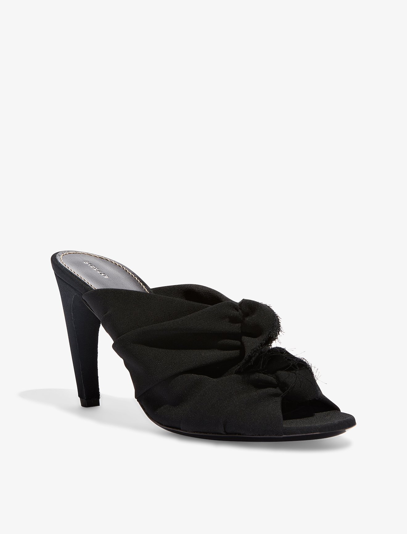 Ruched Curved Heel Sandals #1