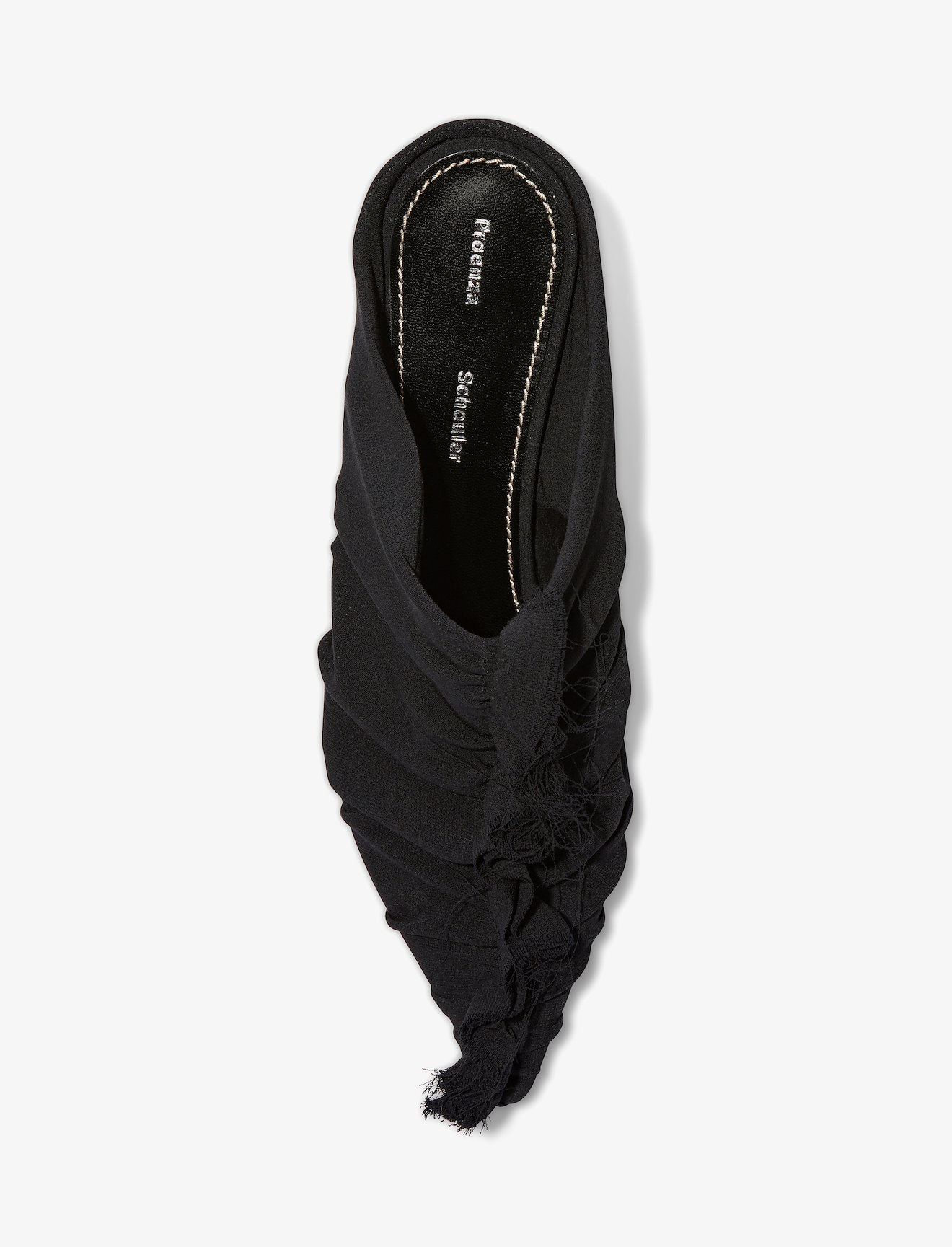 Ruched Kitten Heel Mules #3
