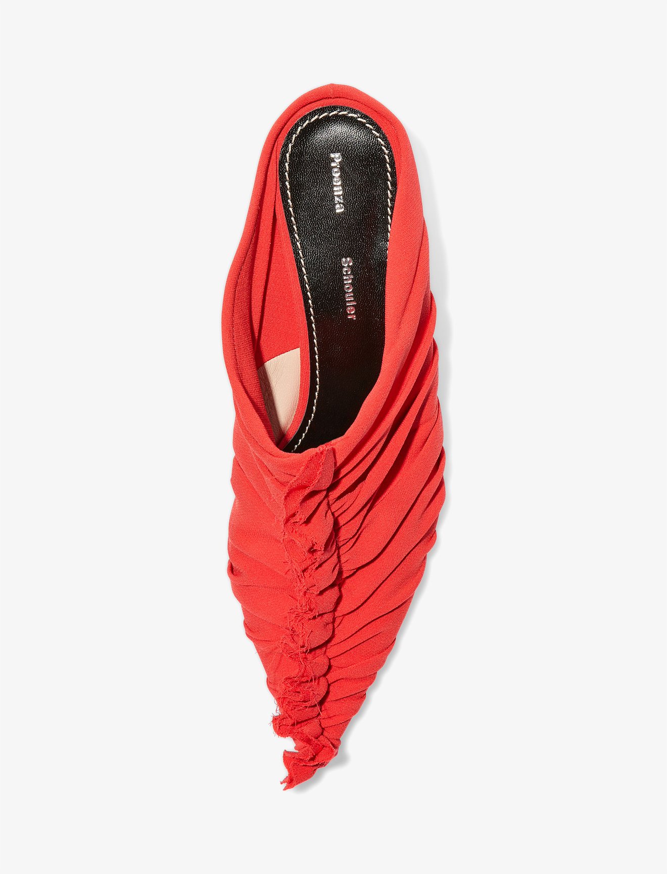 Ruched Kitten Heel Mules #3