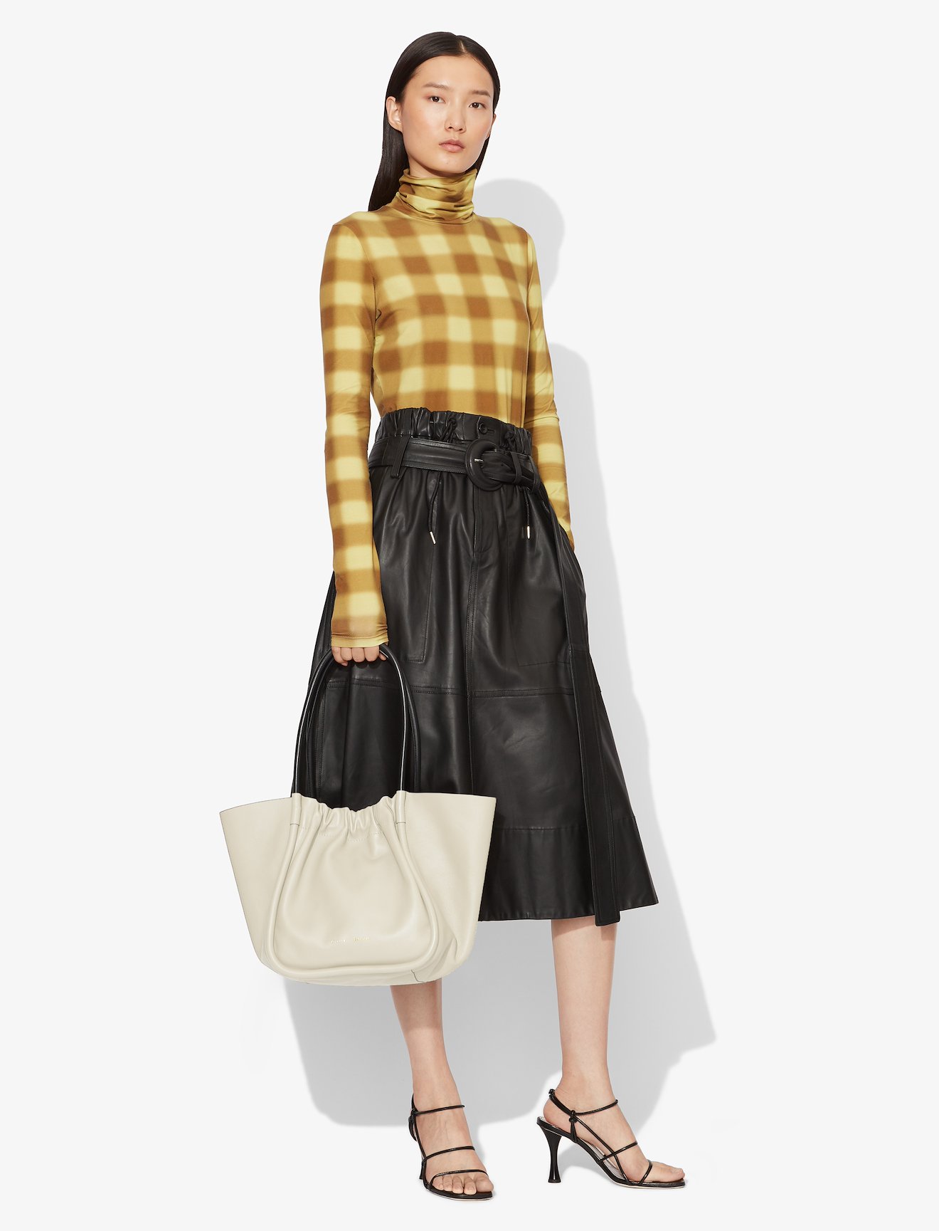 Ruched L Tote #2