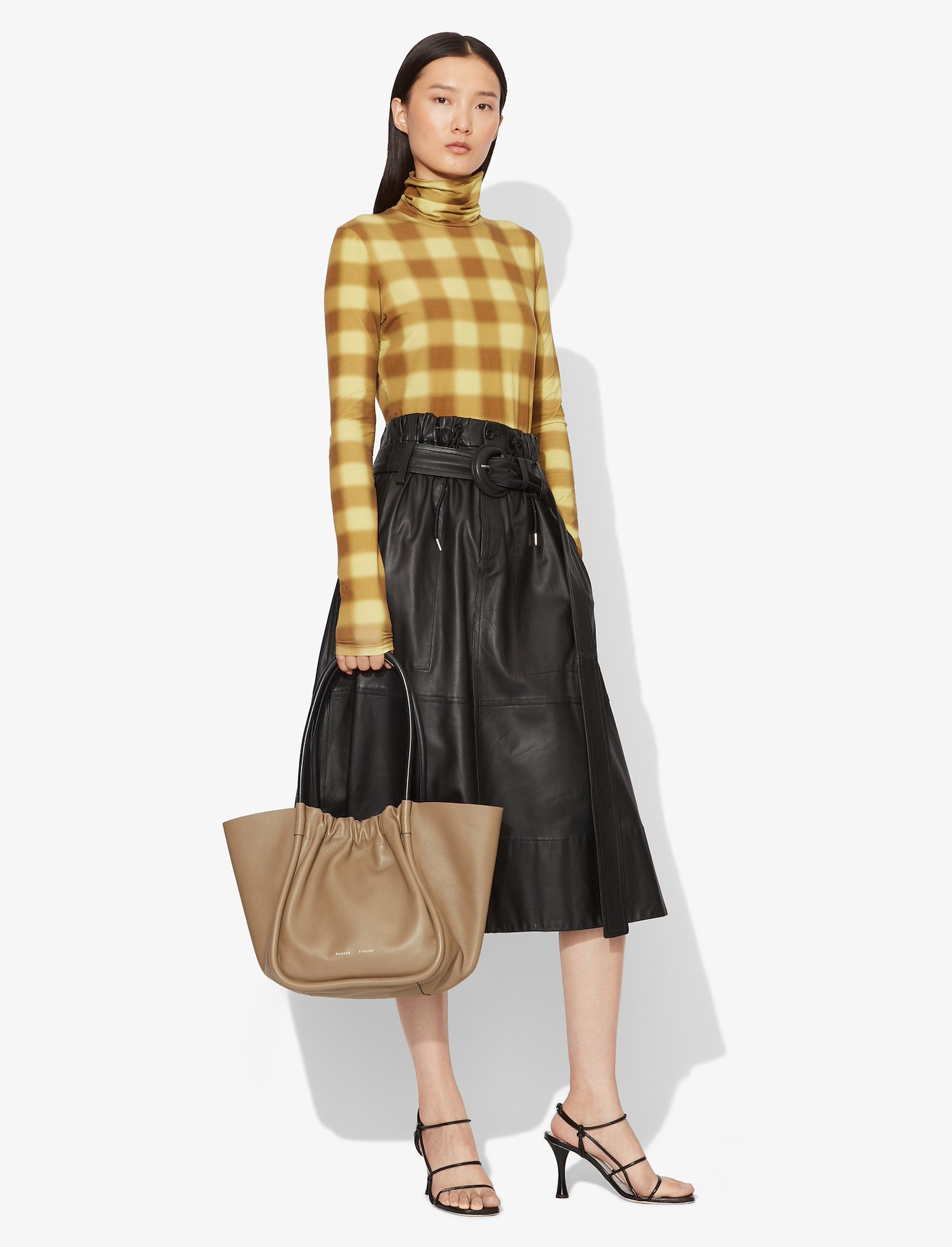 Ruched L Tote #2