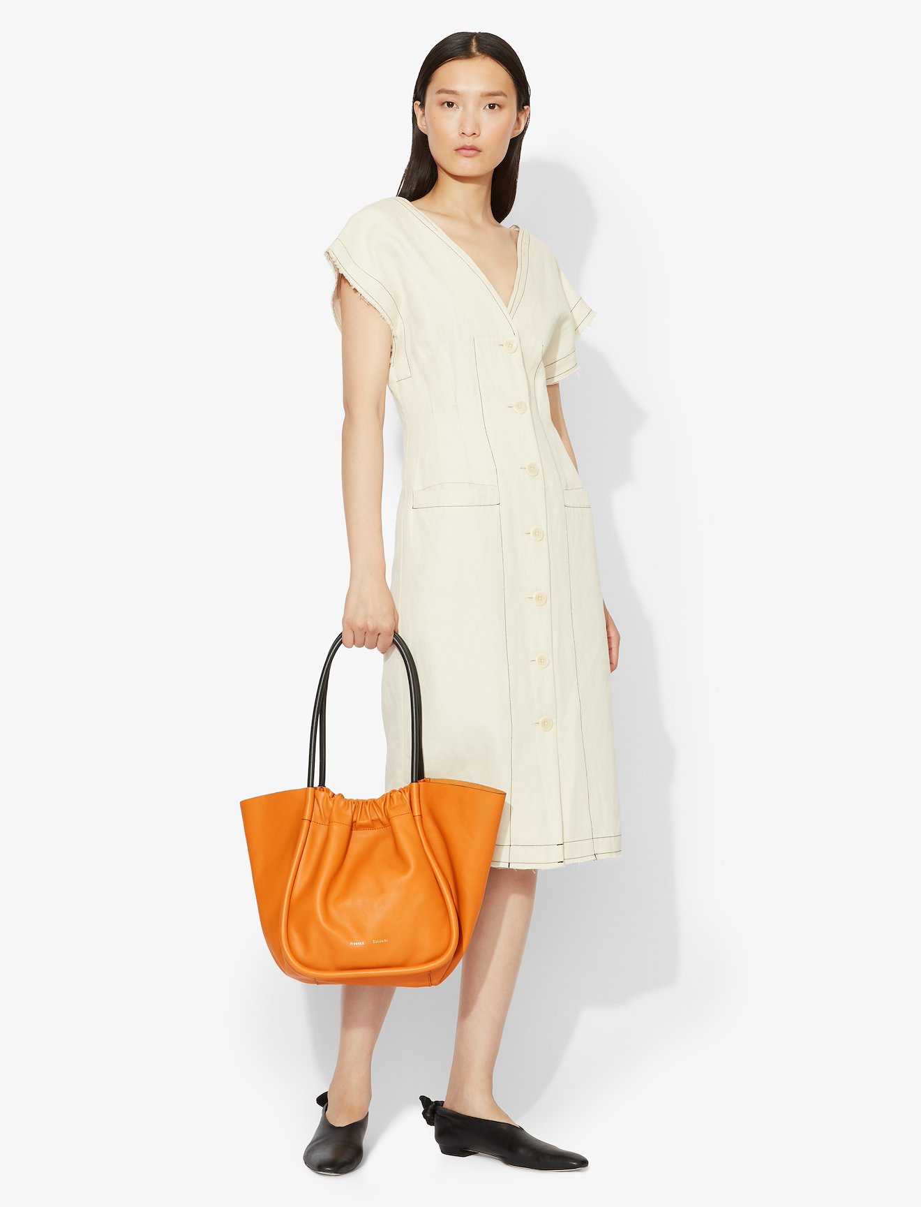 Ruched L Tote #2