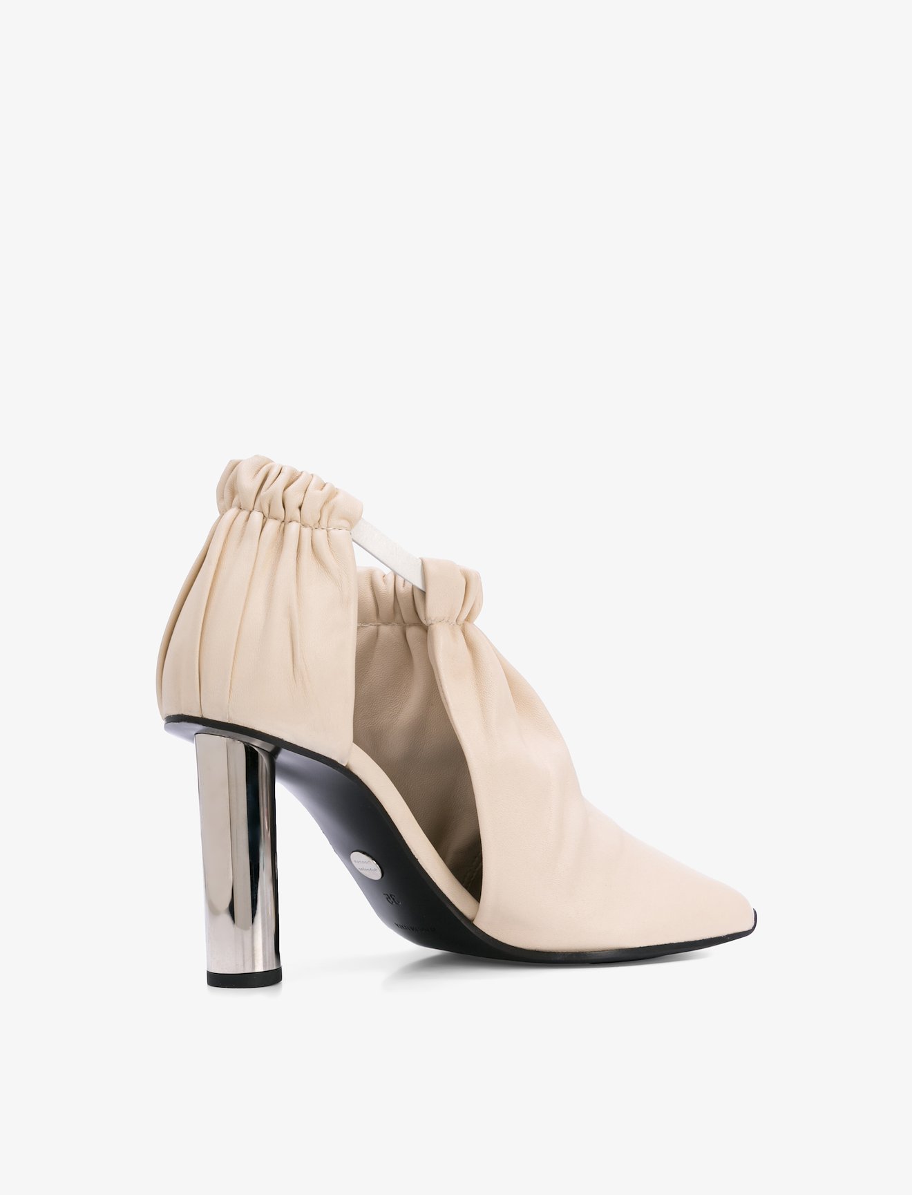 Ruched Nappa Booties #1
