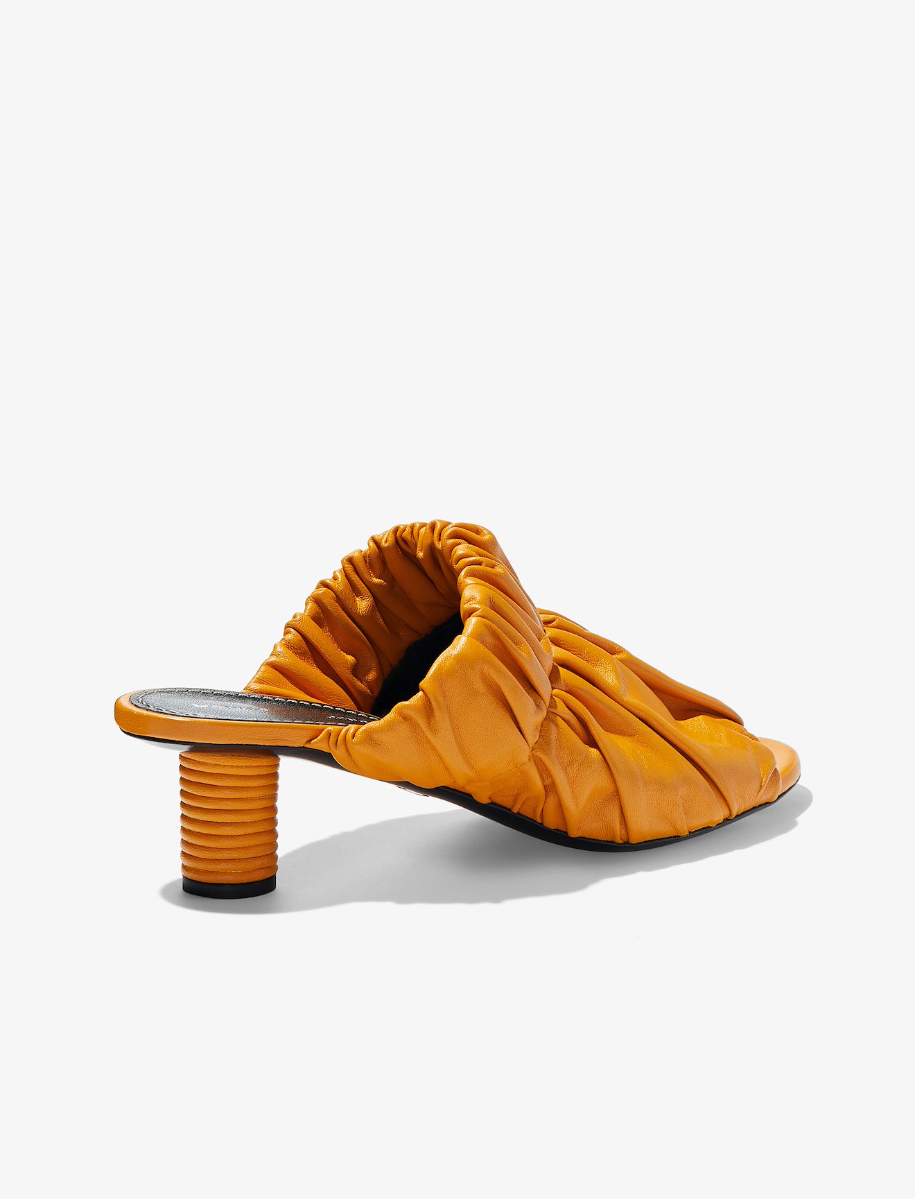 Ruched Nappa Mules #2