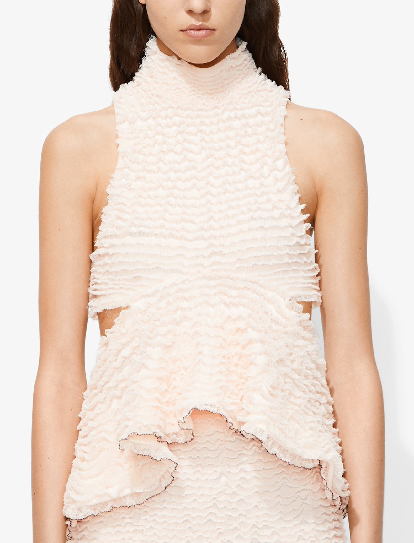 Ruffle Knit Cutout Top #3