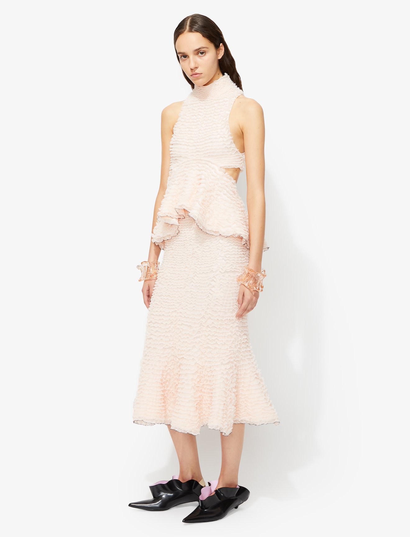 Ruffle Knit Fluted Skirt #2