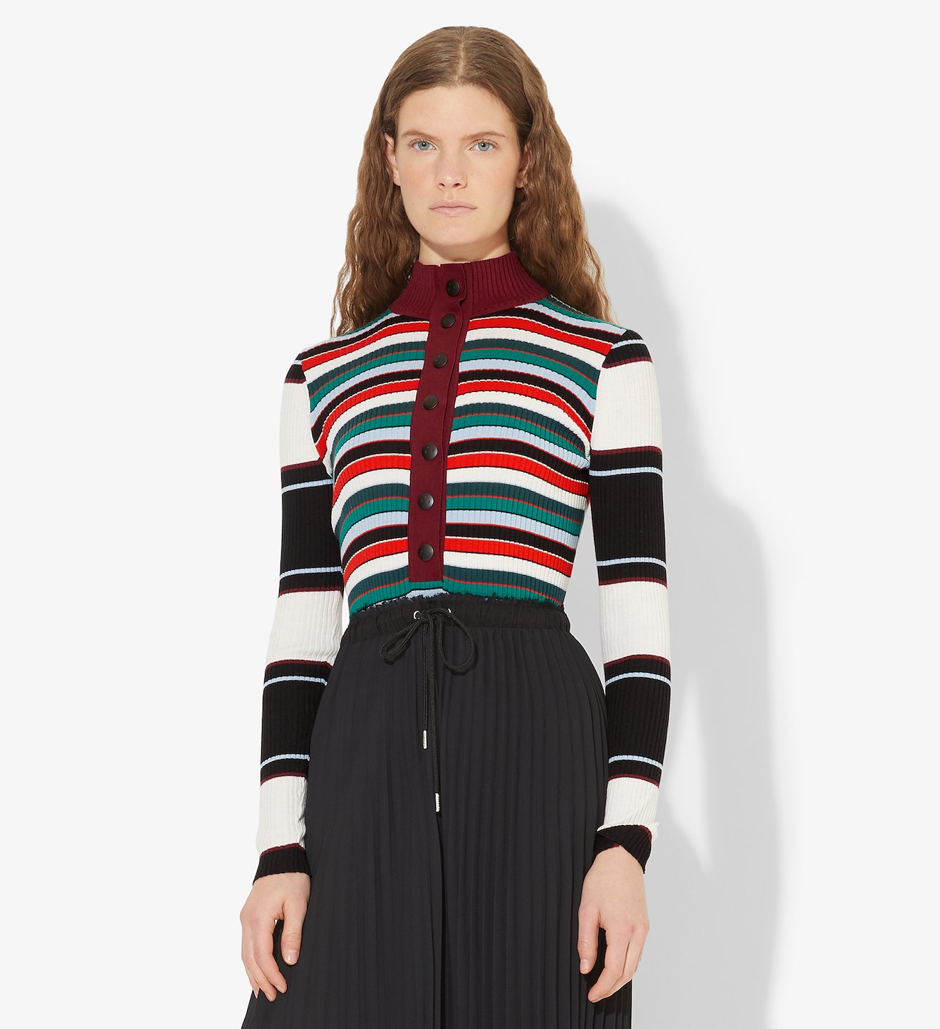 Rugby Striped Turtleneck