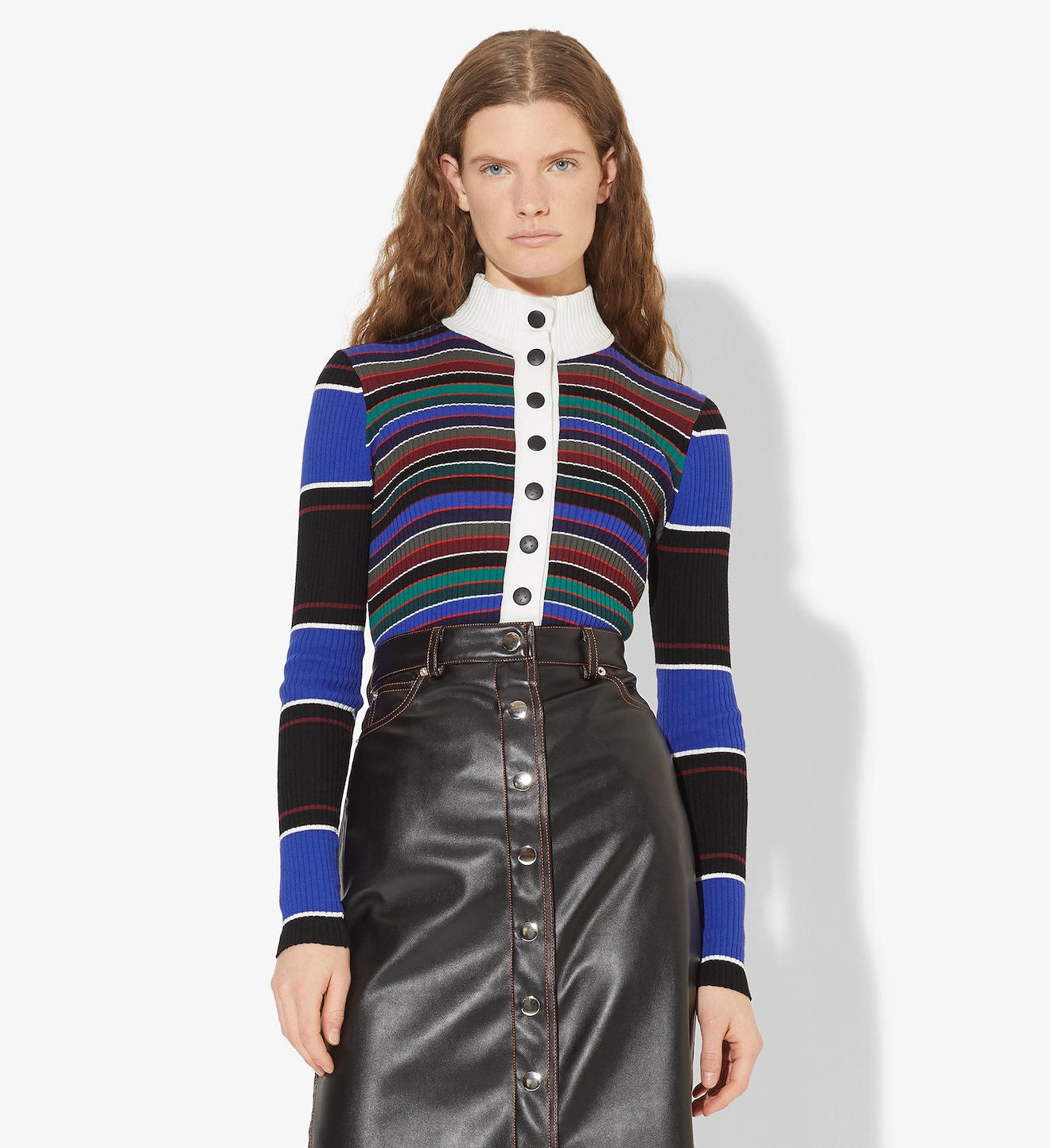 Rugby Striped Turtleneck