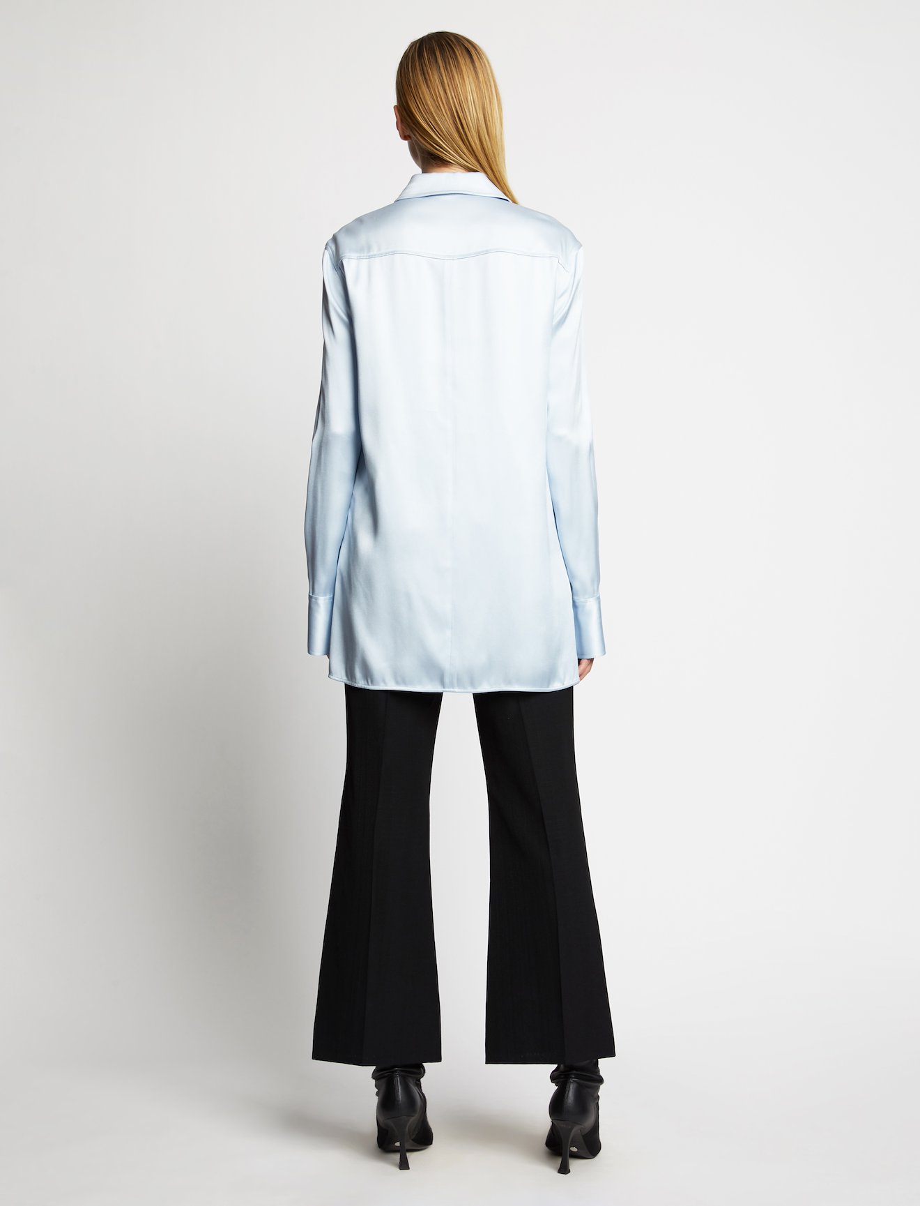 Satin Button Down Shirt #2