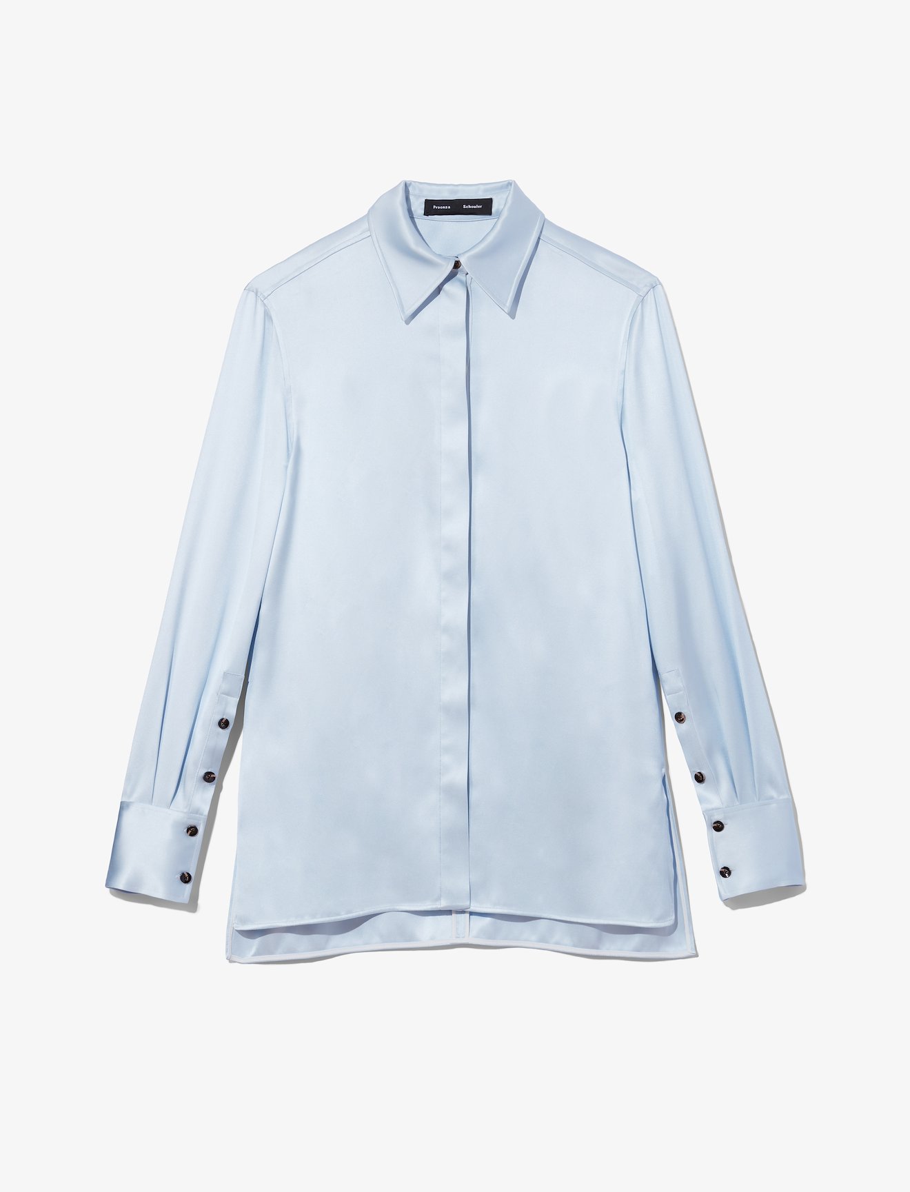 Proenza Schouler - Satin Button Down Shirt | Official Site