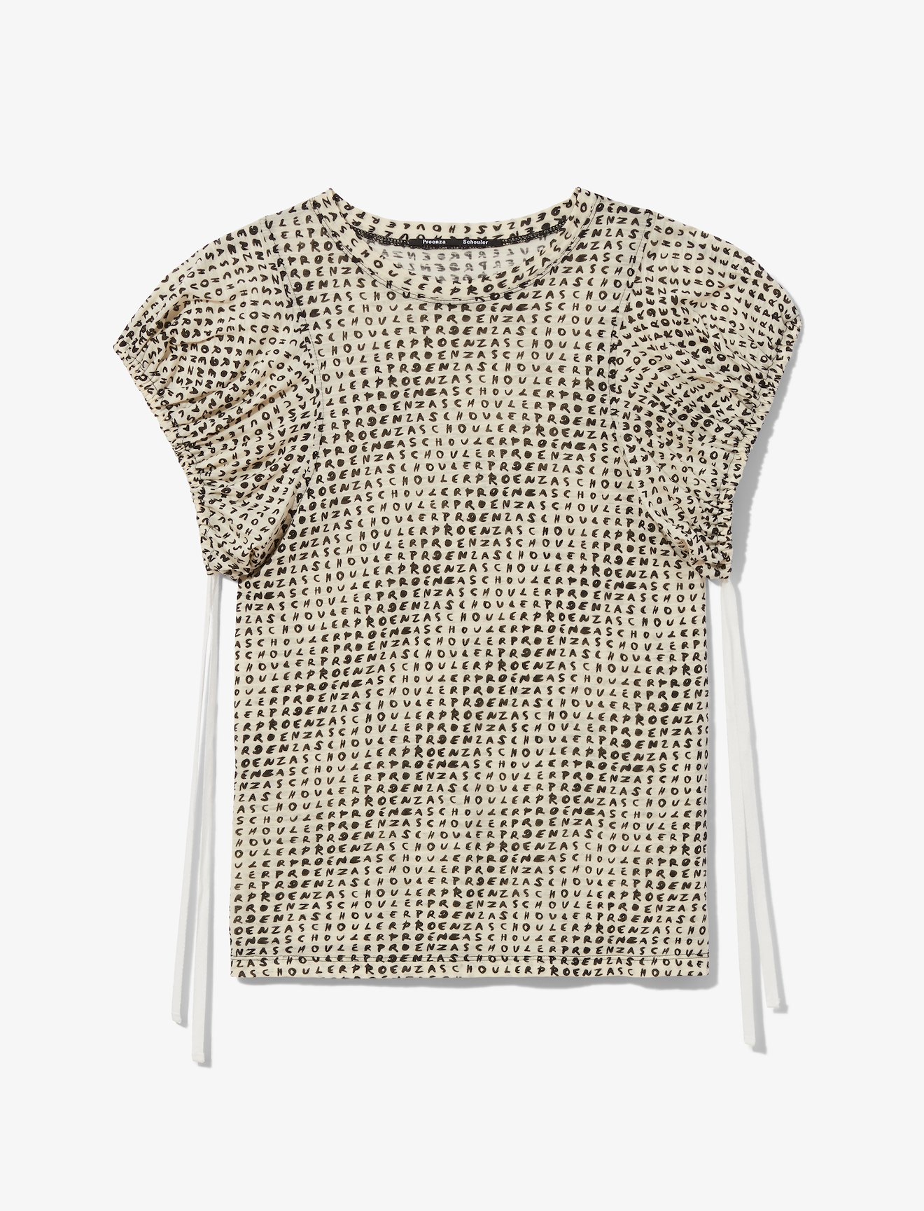 Scarf Logo Print Tied Short Sleeve T-Shirt #4