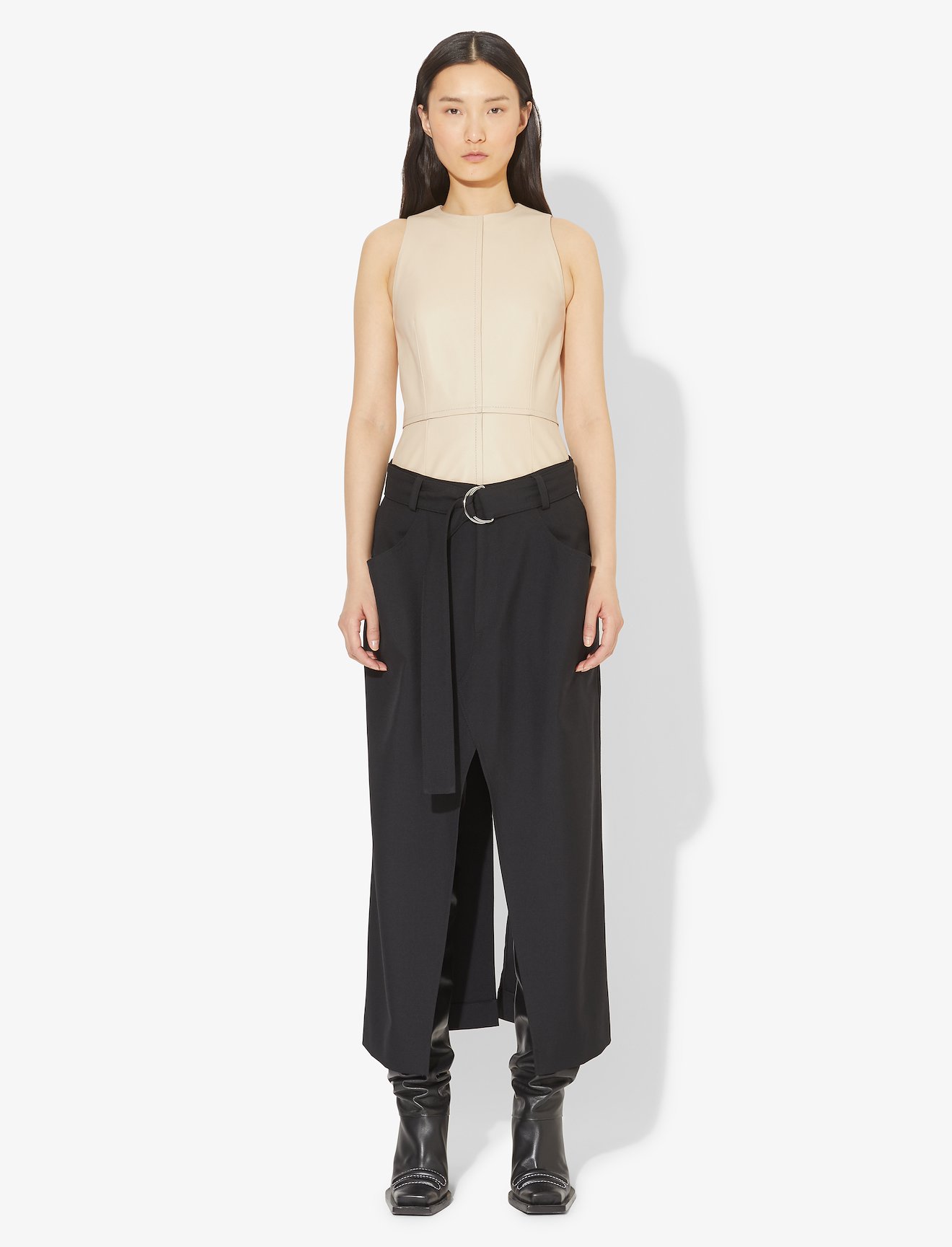 Sculpted Leather Top #1