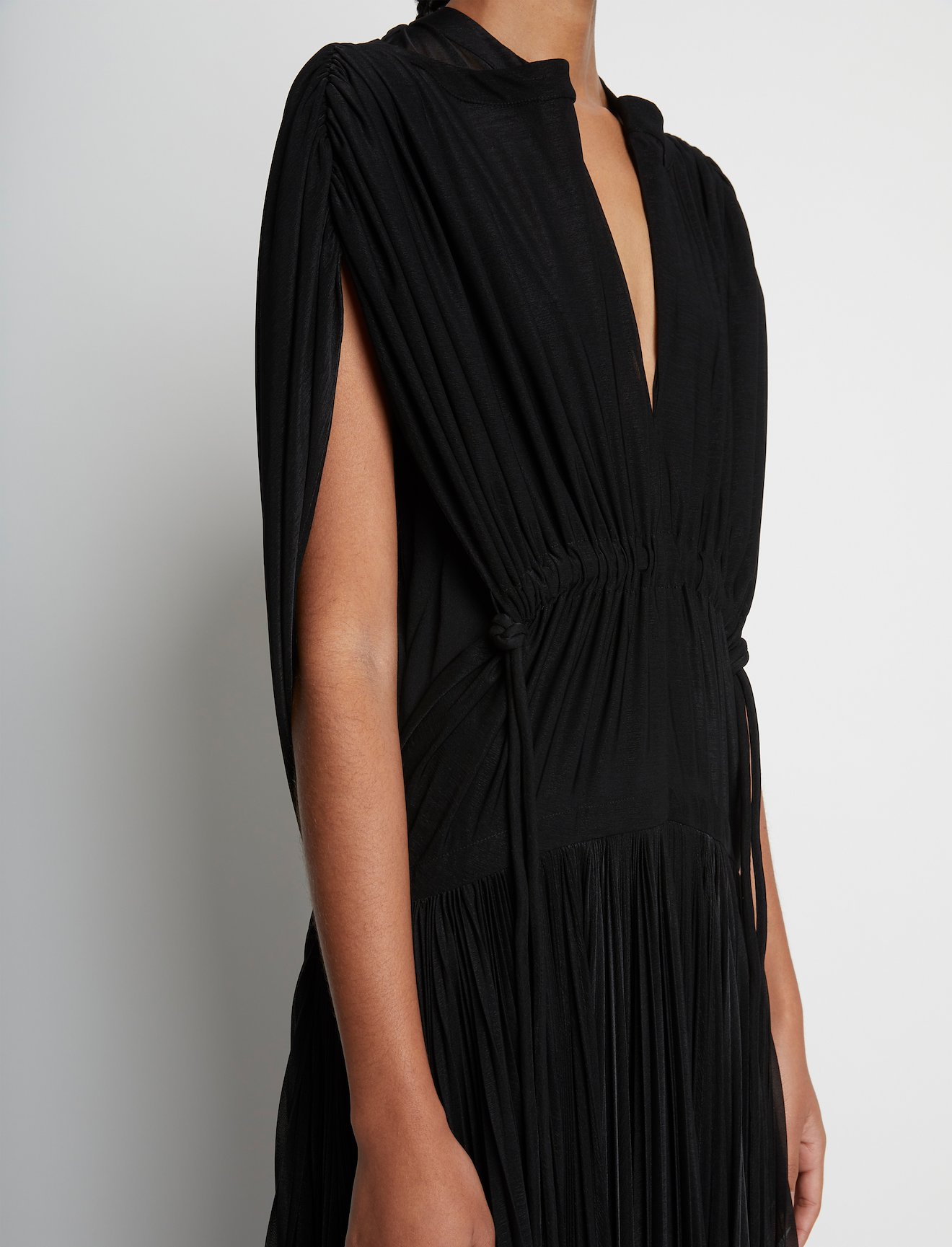 Sheer Jersey Pleated Dress #3