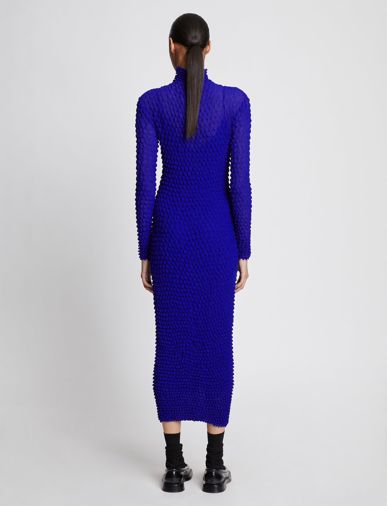 Shibori Turtleneck Dress #2