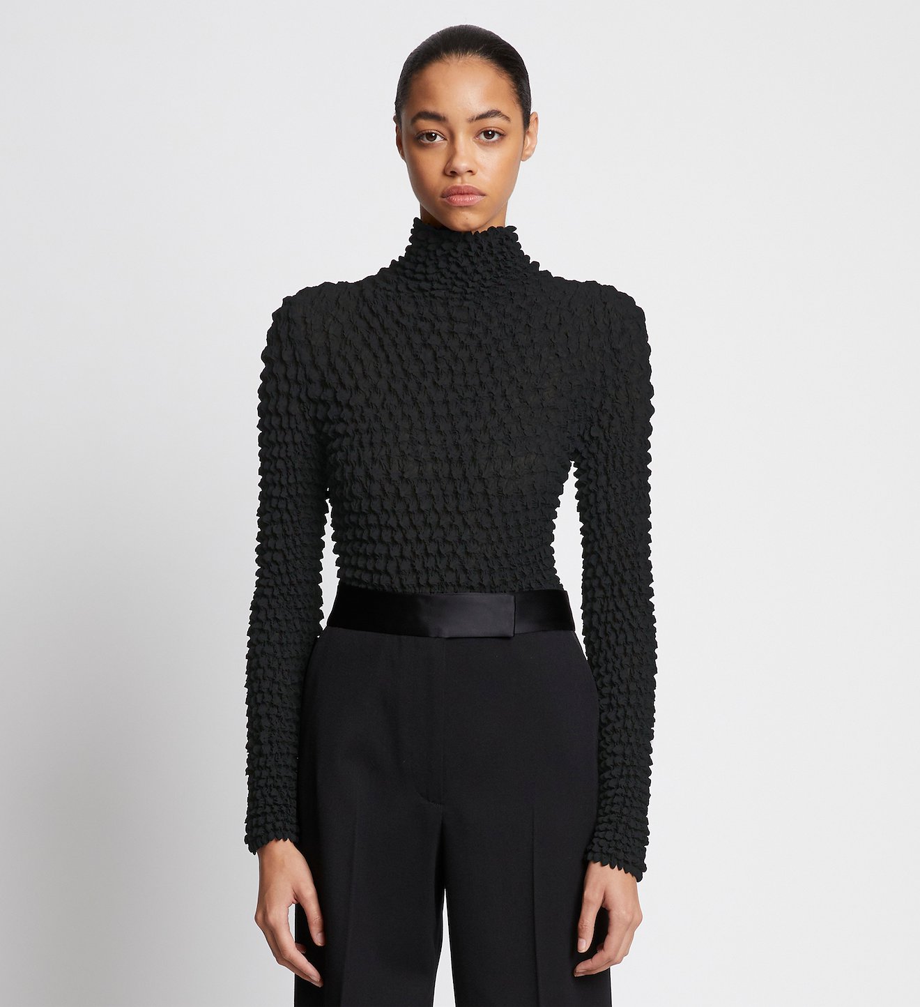 Shibori Turtleneck Top