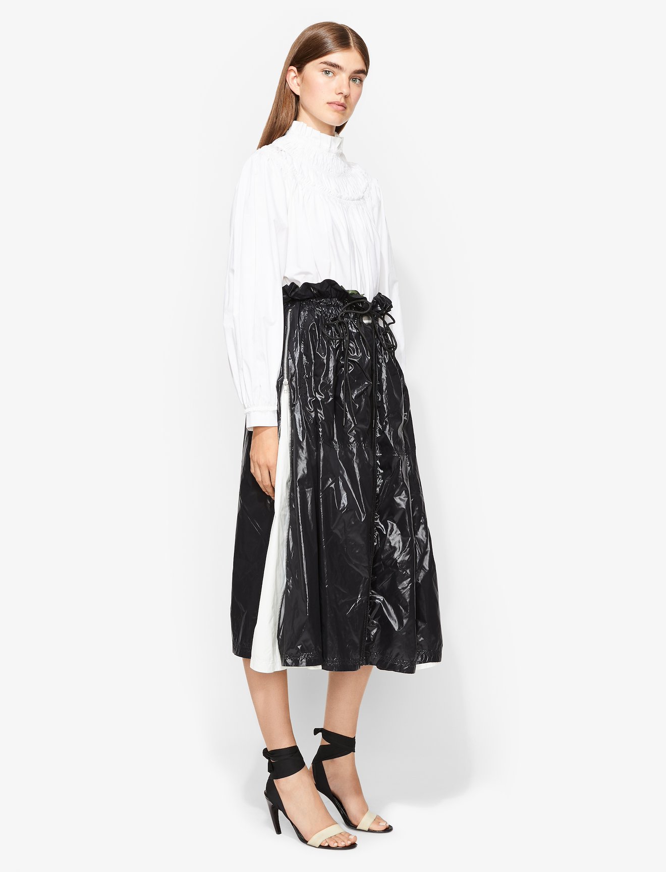 Shiny Nylon Paperbag Skirt #1
