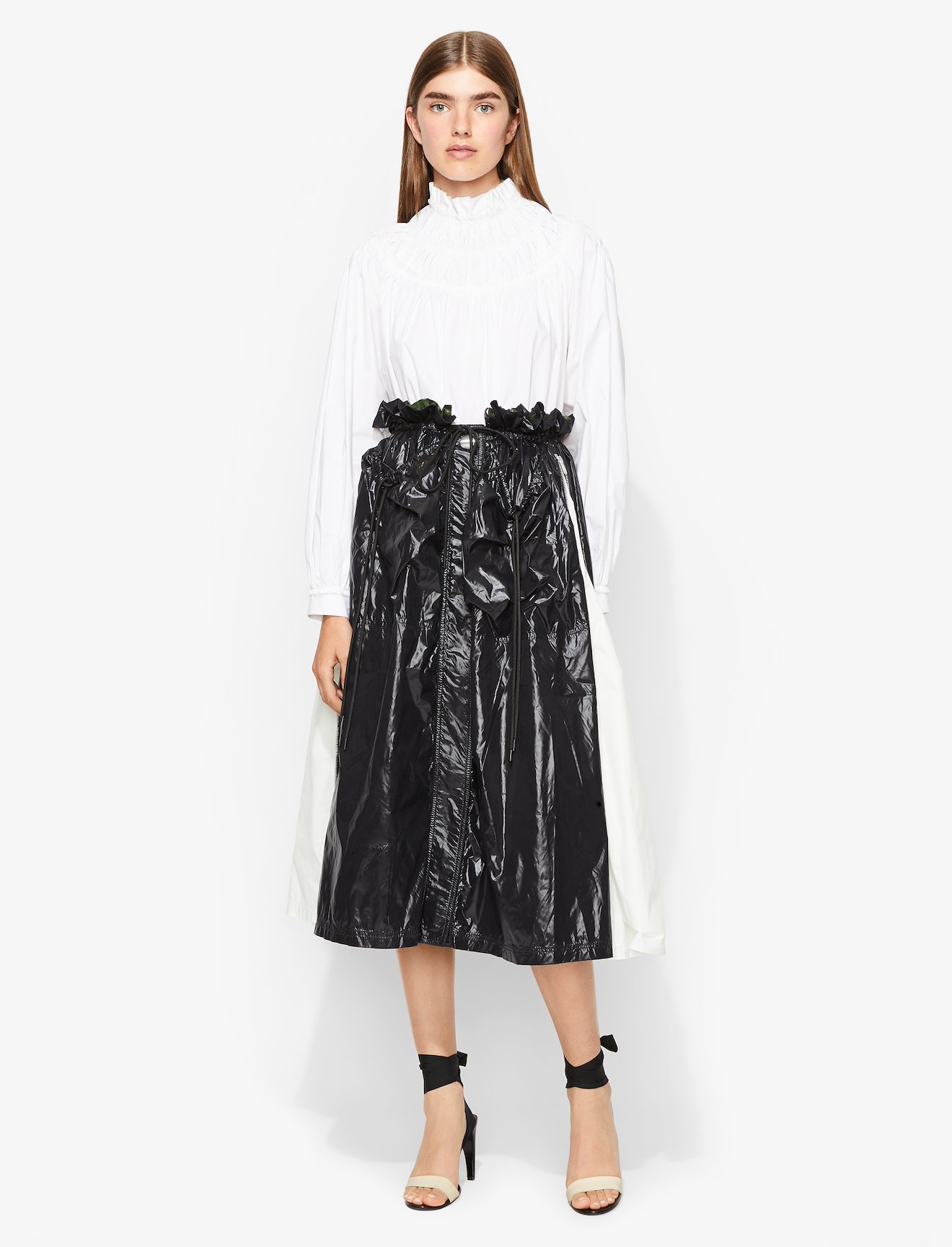 Shiny Nylon Paperbag Skirt #2