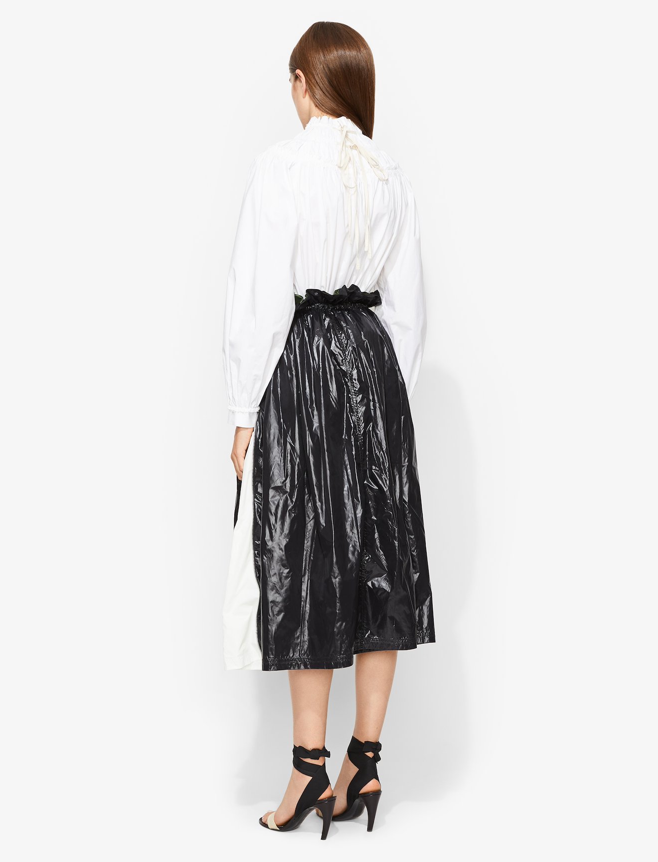 Shiny Nylon Paperbag Skirt #3