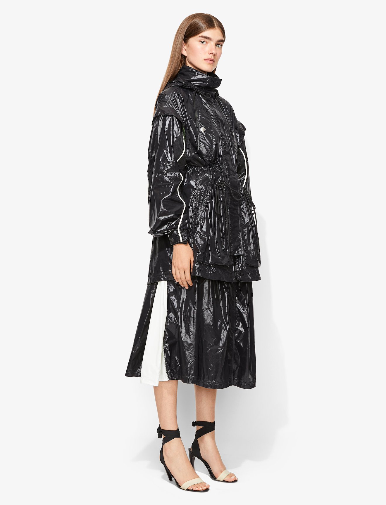 Download Proenza Schouler -Shiny Nylon Tied Jacket | Official Site