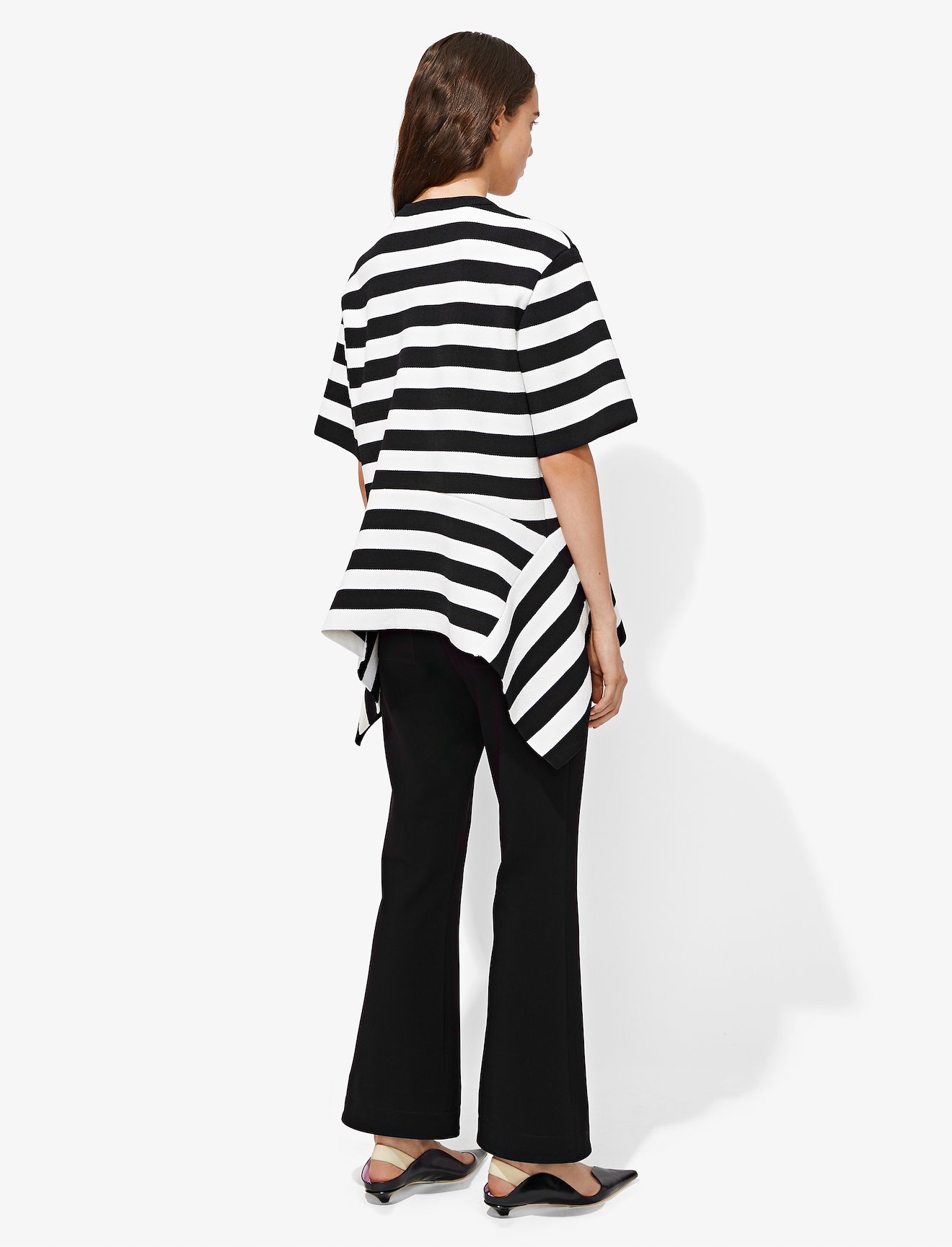 Short Sleeve Flare Knit Top #2