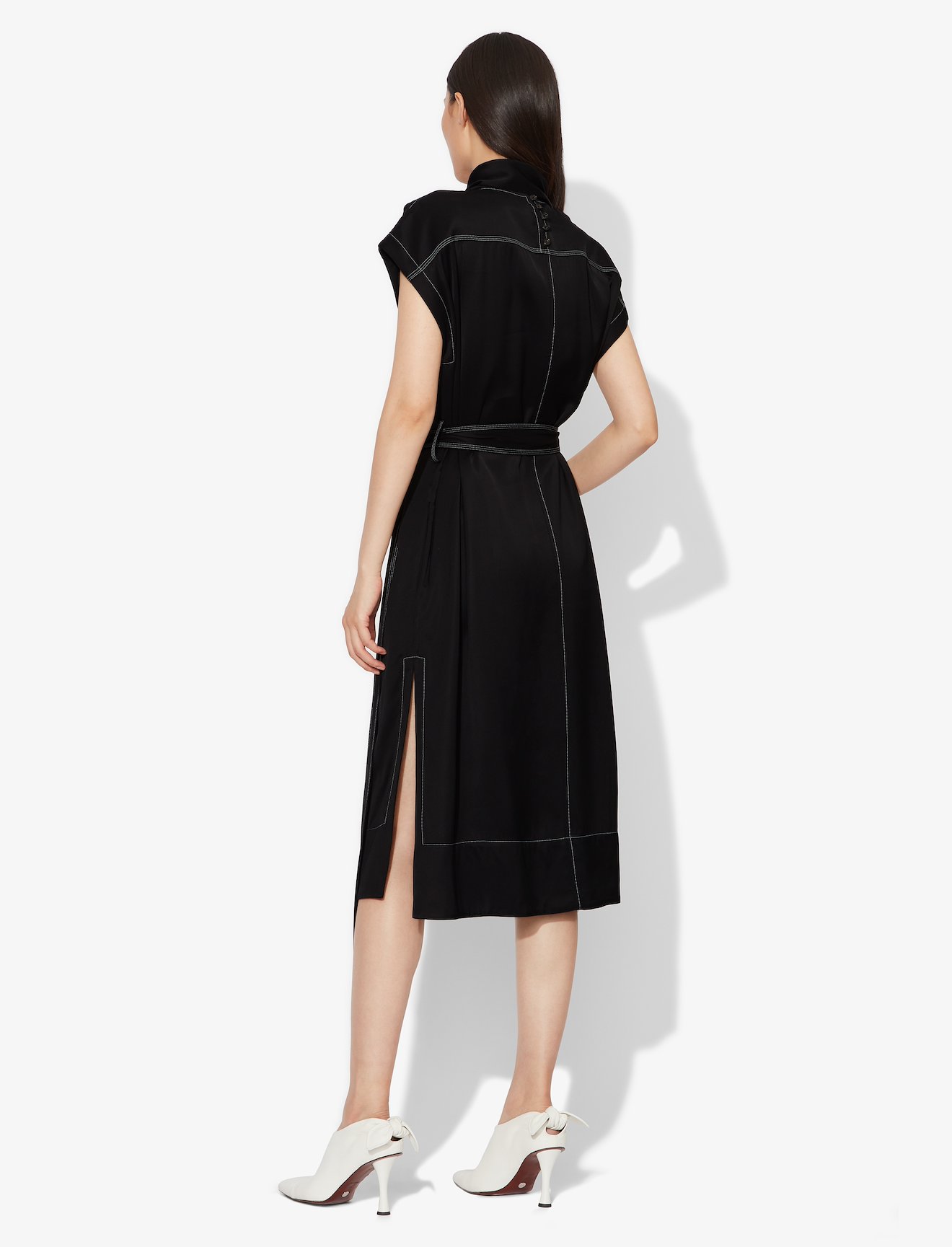 Short Sleeve Scarf Dress #2