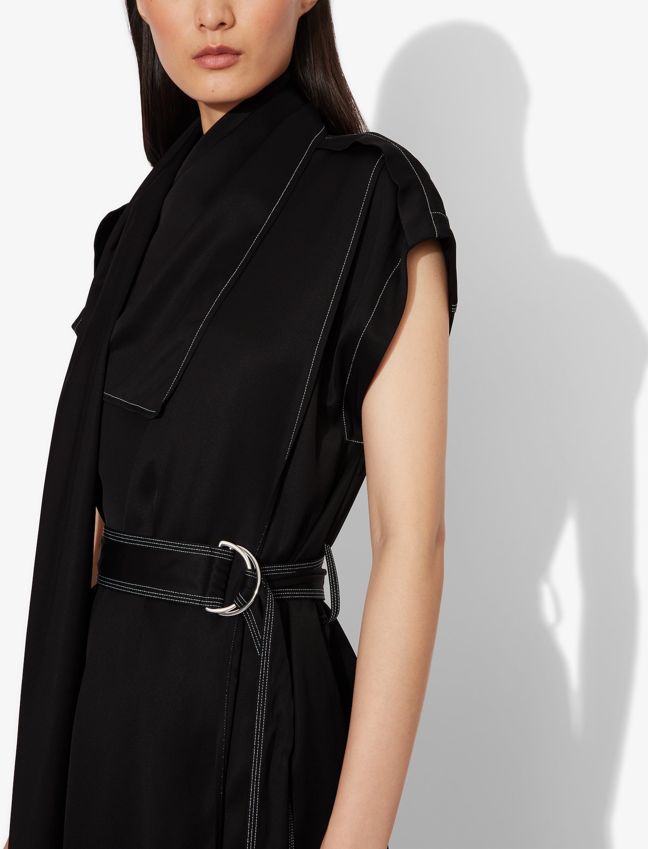 Short Sleeve Scarf Dress #3