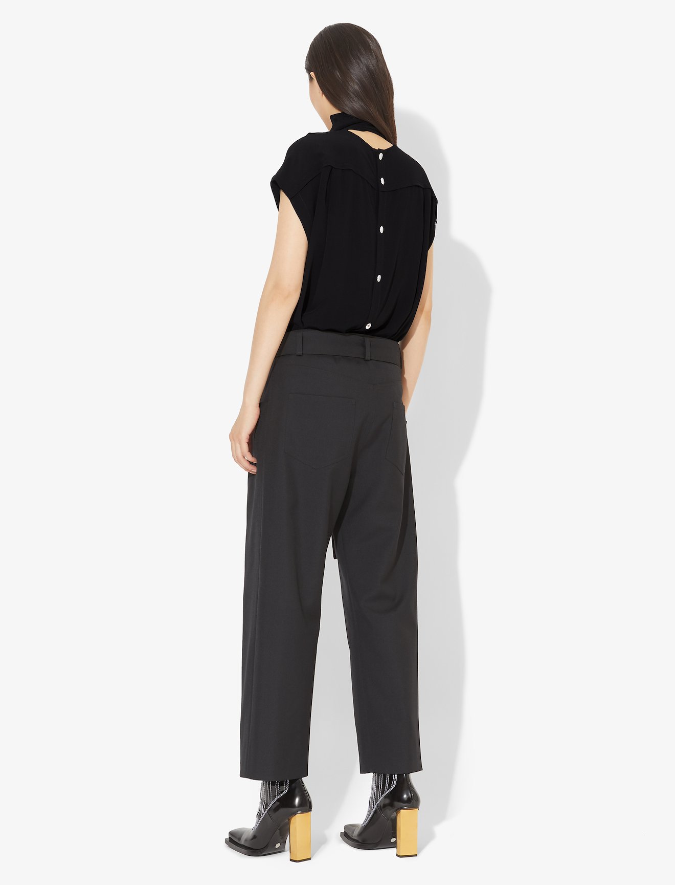 Short Sleeve Scarf Top #2