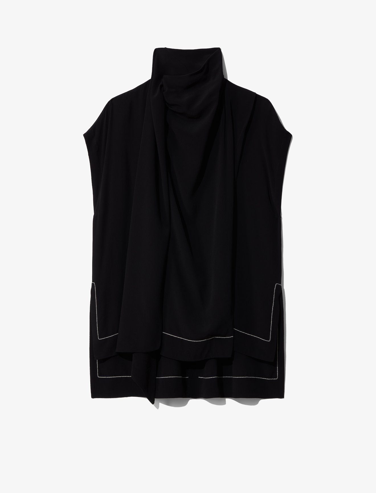 Short Sleeve Scarf Top #4