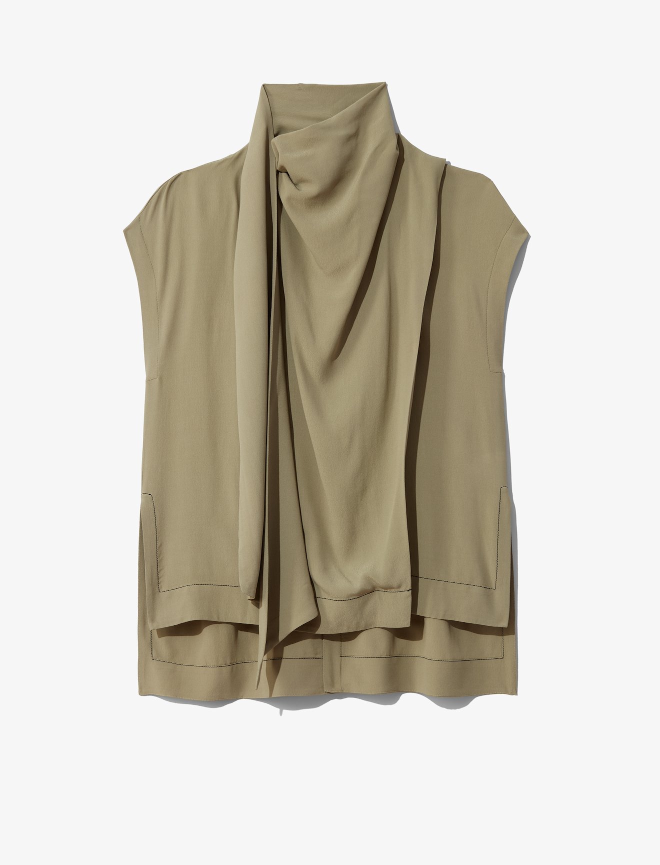 Short Sleeve Scarf Top #4