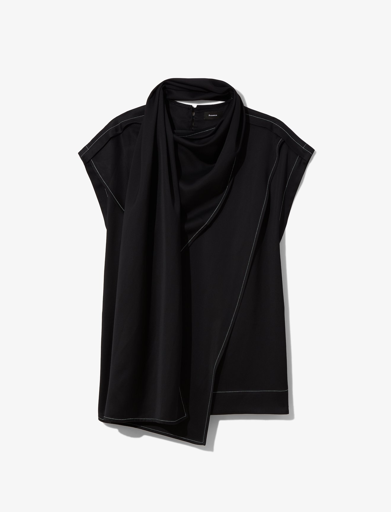 Short Sleeve Scarf Top #4