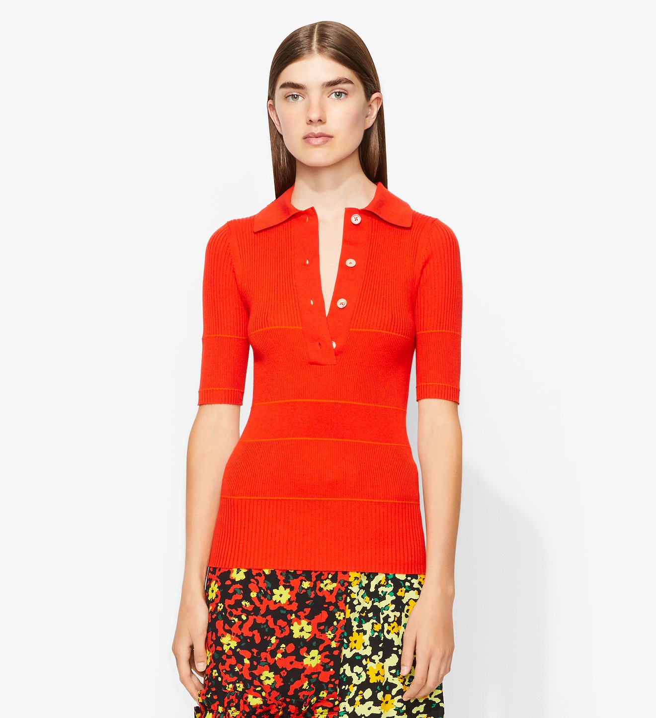 Silk Cashmere Knit Polo
