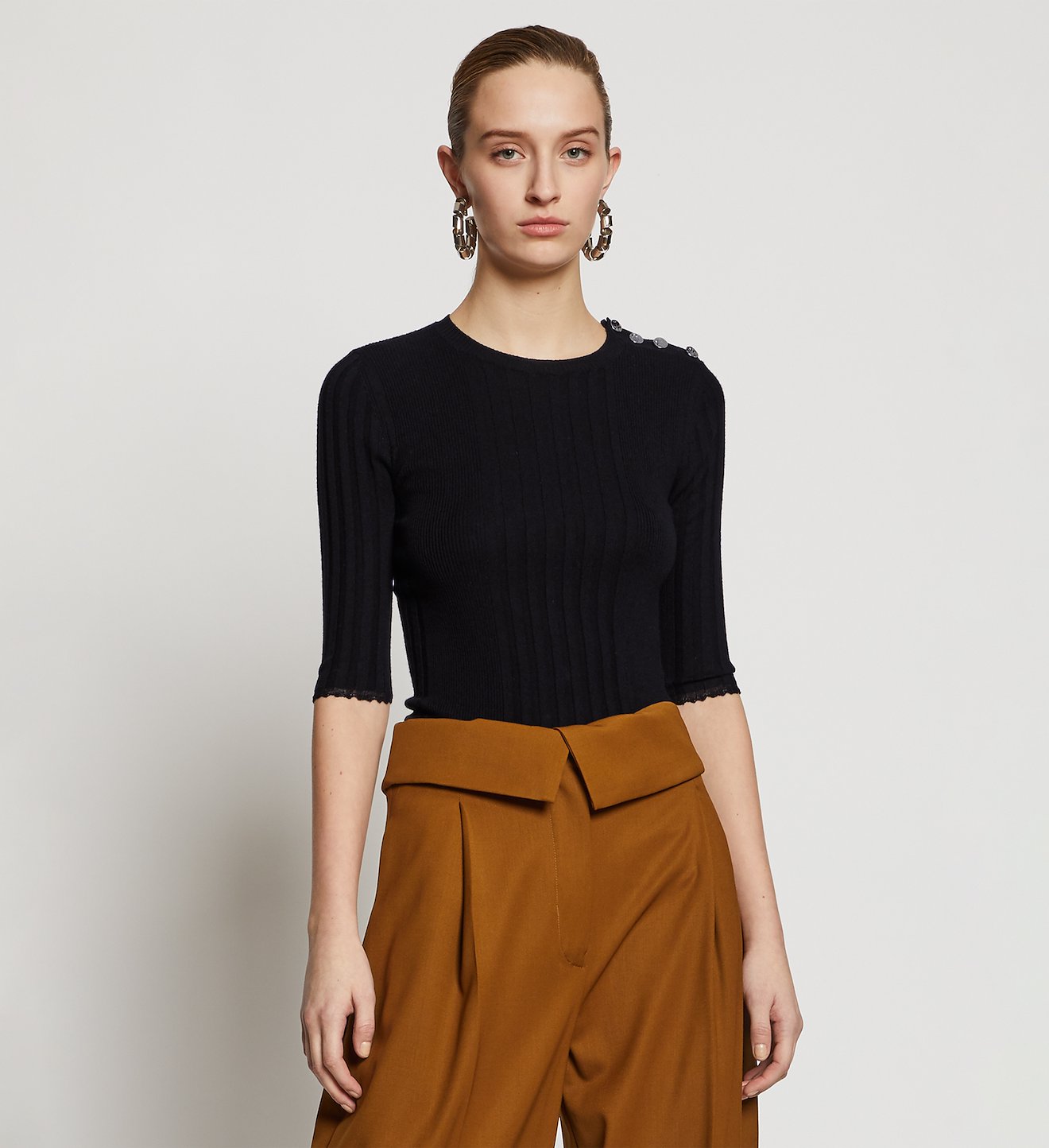 Silk Cashmere Knit Top